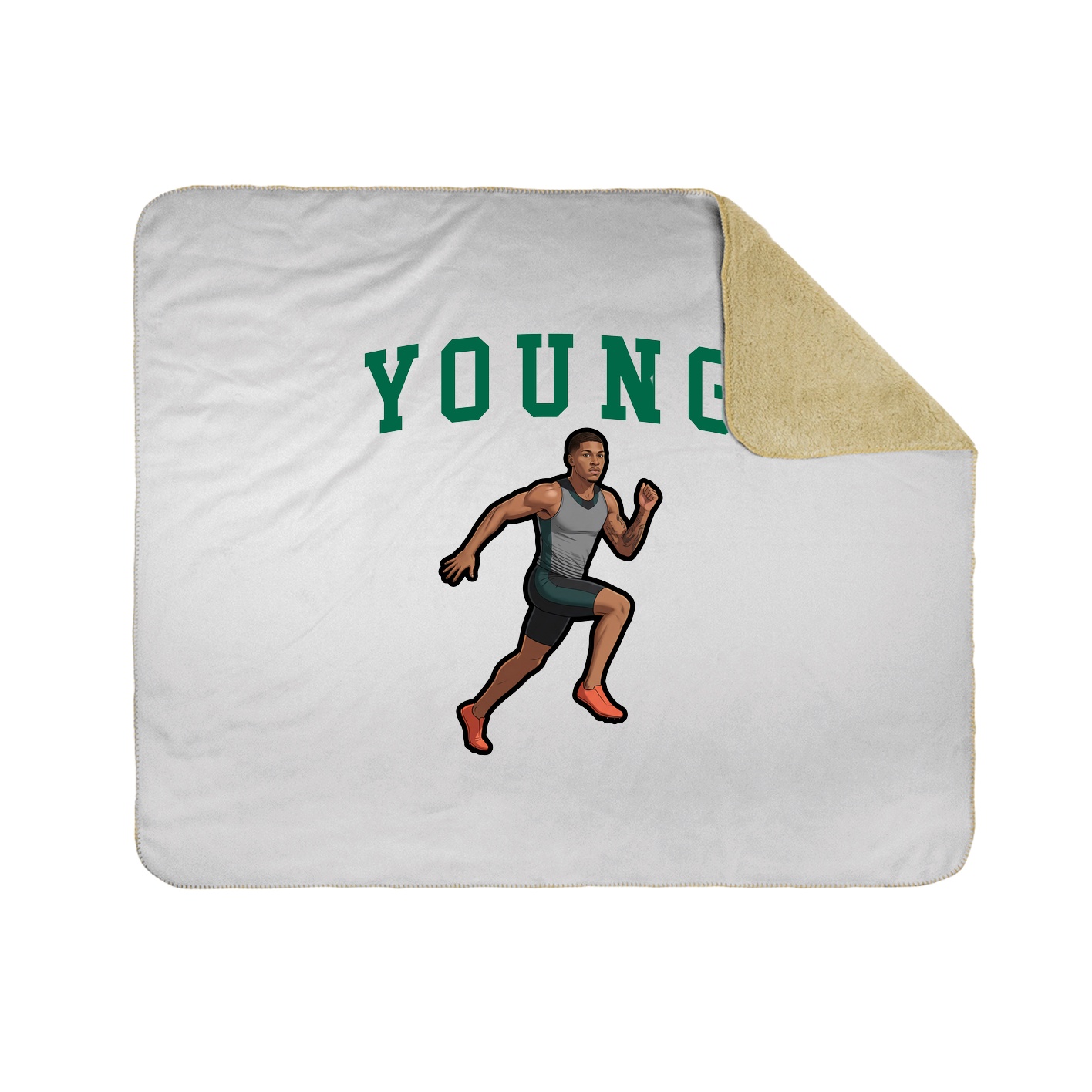 50x60 Sherpa Lined Throw Blanket