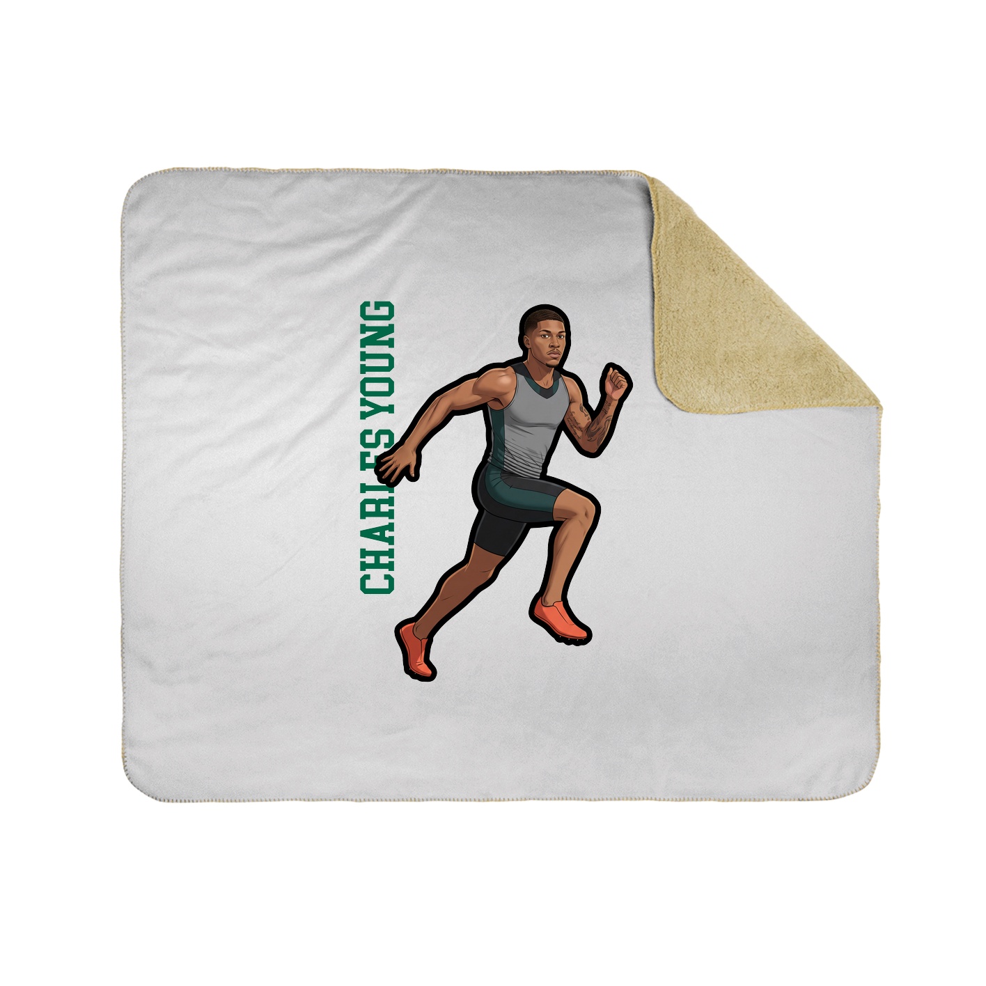 50x60 Sherpa Lined Throw Blanket