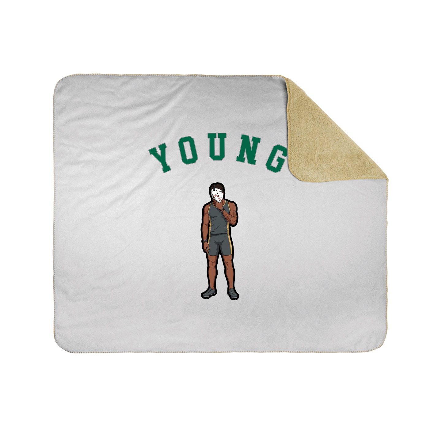 50x60 Sherpa Lined Throw Blanket