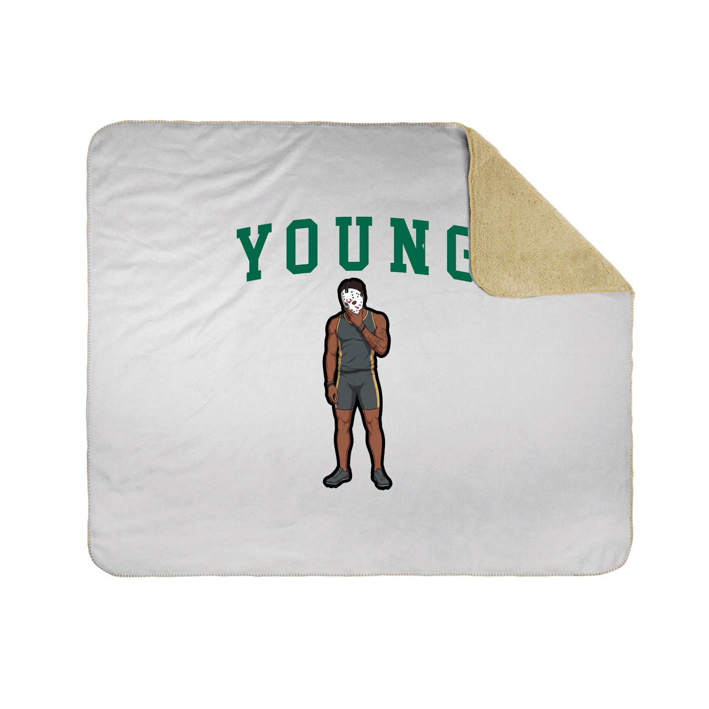 50x60 Sherpa Lined Throw Blanket