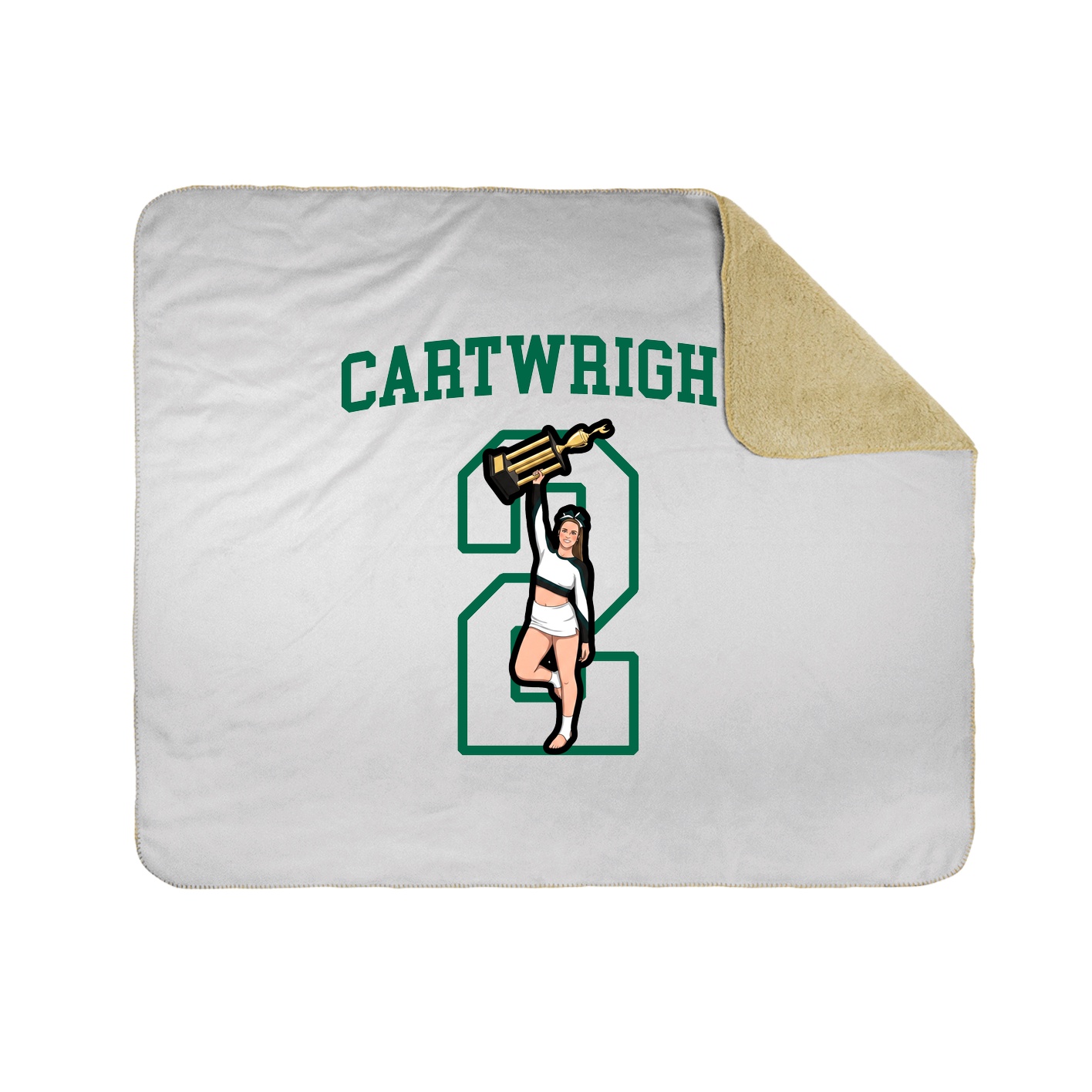 Throw Blanket — Shirsey in White