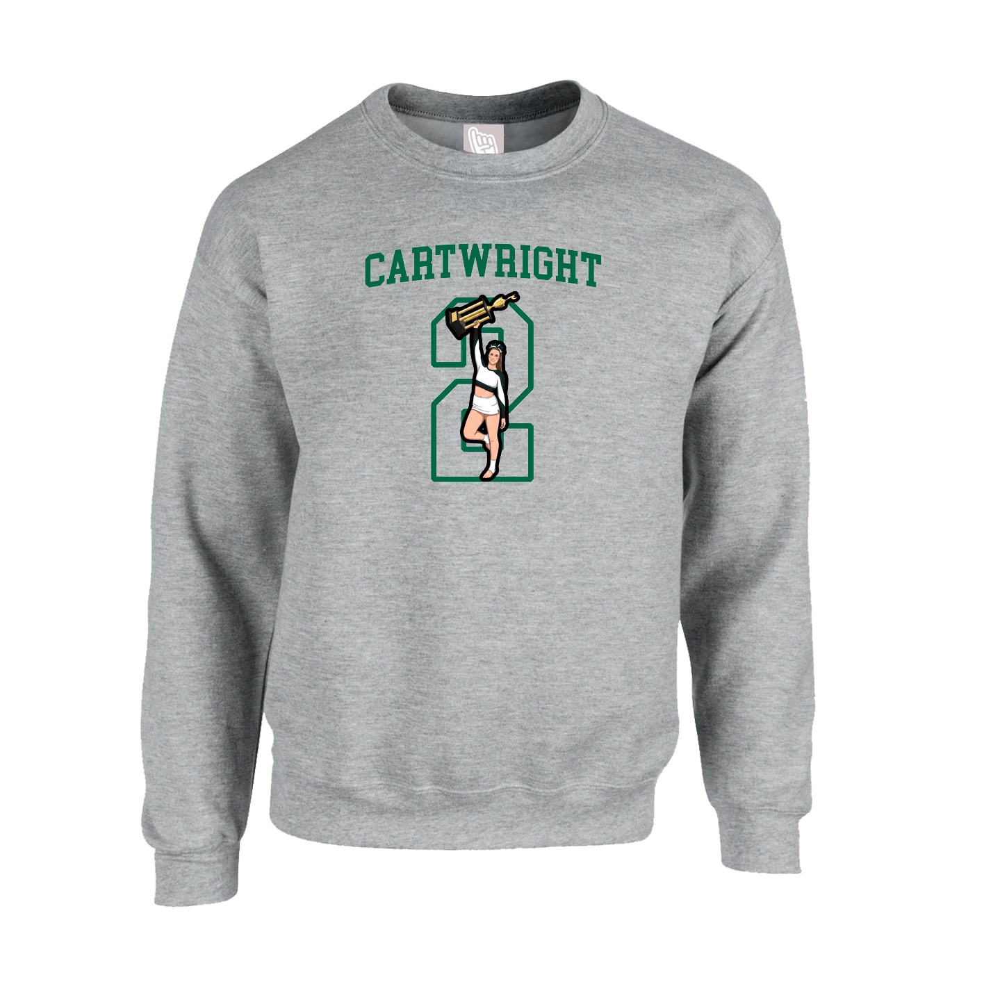 Fleece Crew — Shirsey in Grey