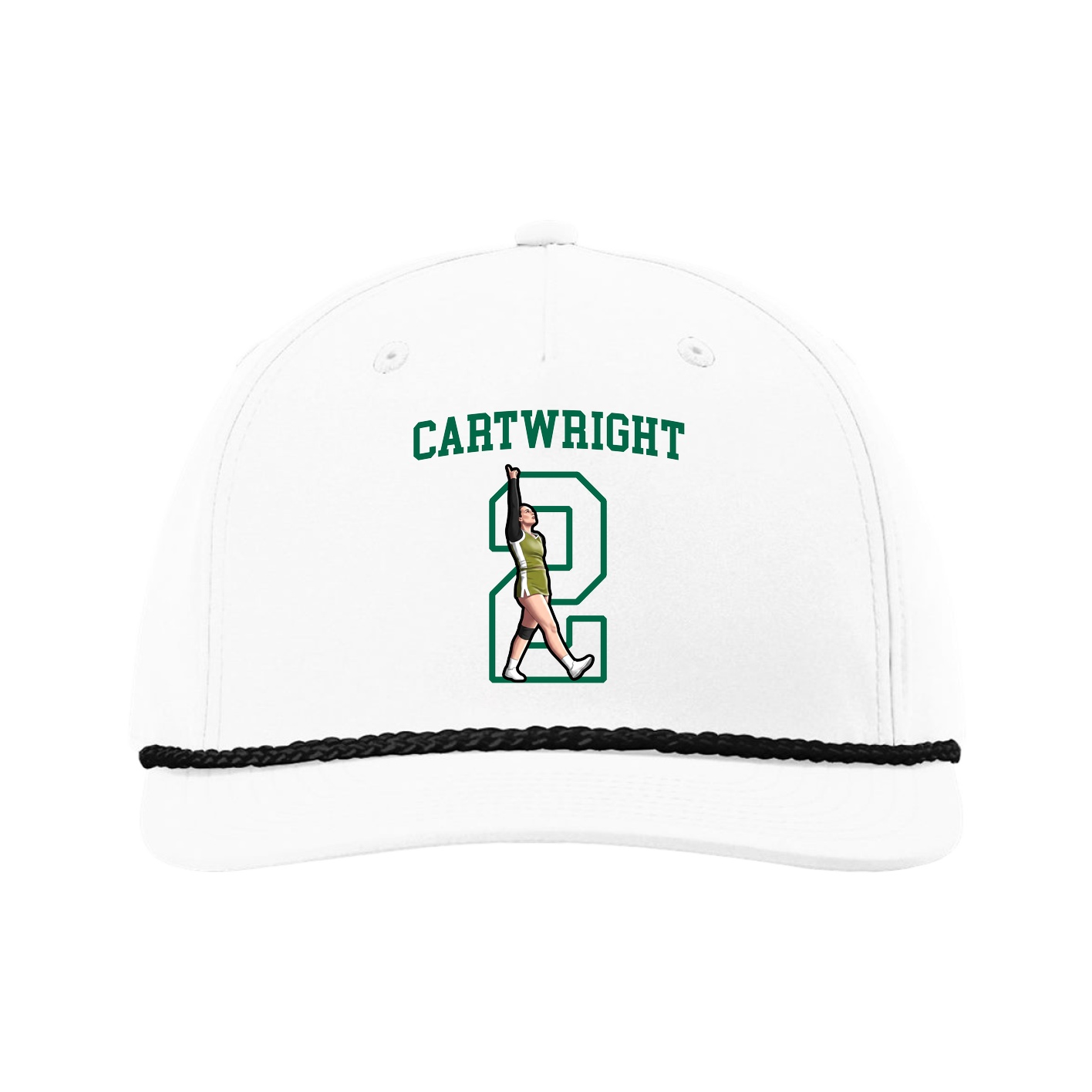 Five-Panel Classic Rope Cap — Shirsey in White