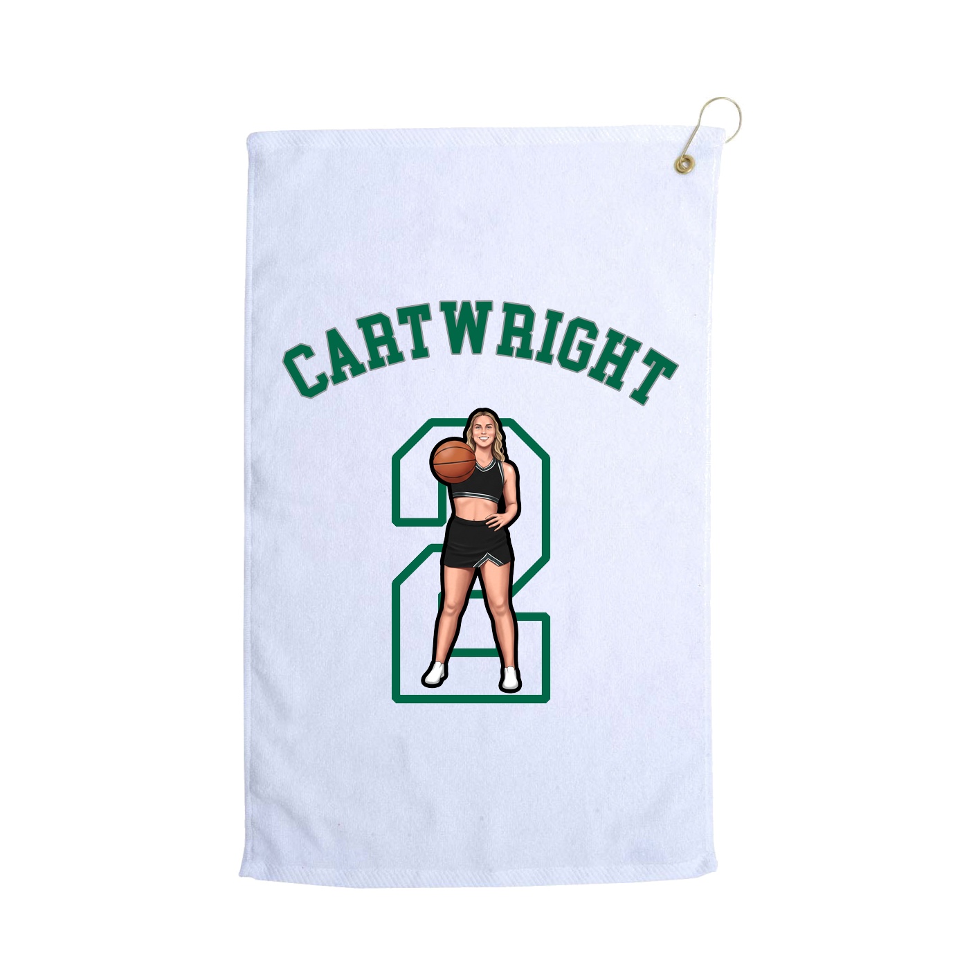 Golf Towel — Shirsey Arch in White