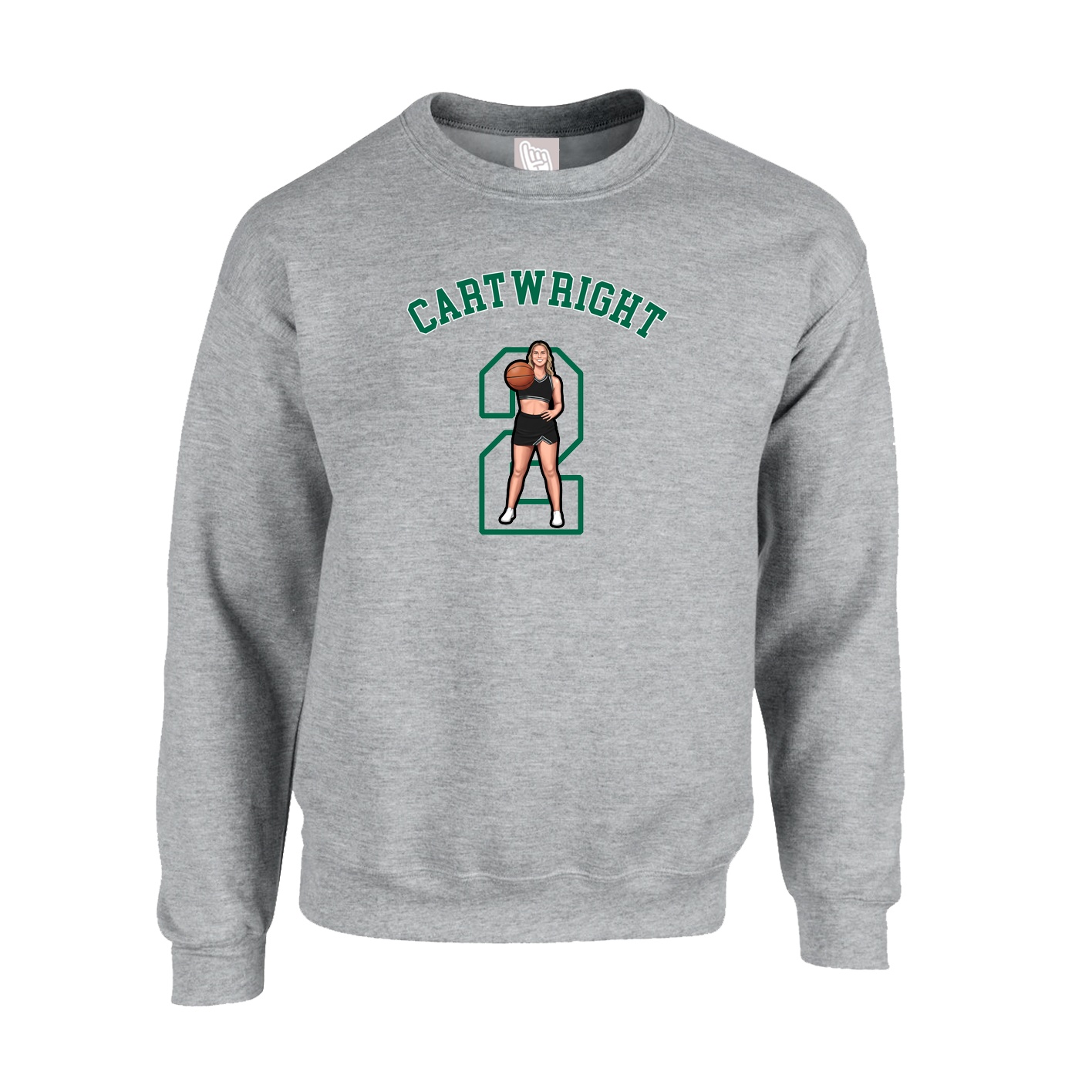 Fleece Crew — Shirsey Arch in Grey