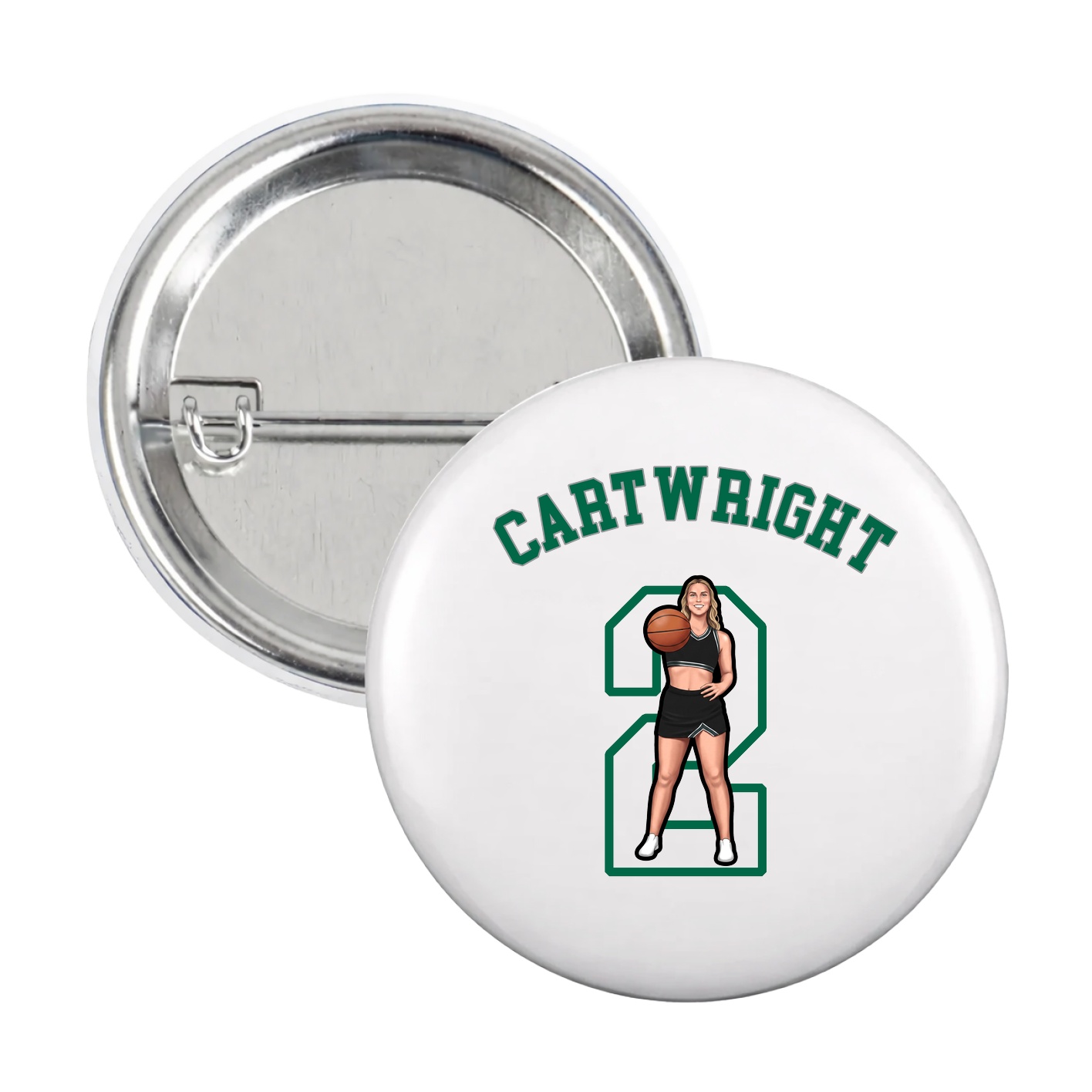 Game Day Button — Shirsey Arch in White