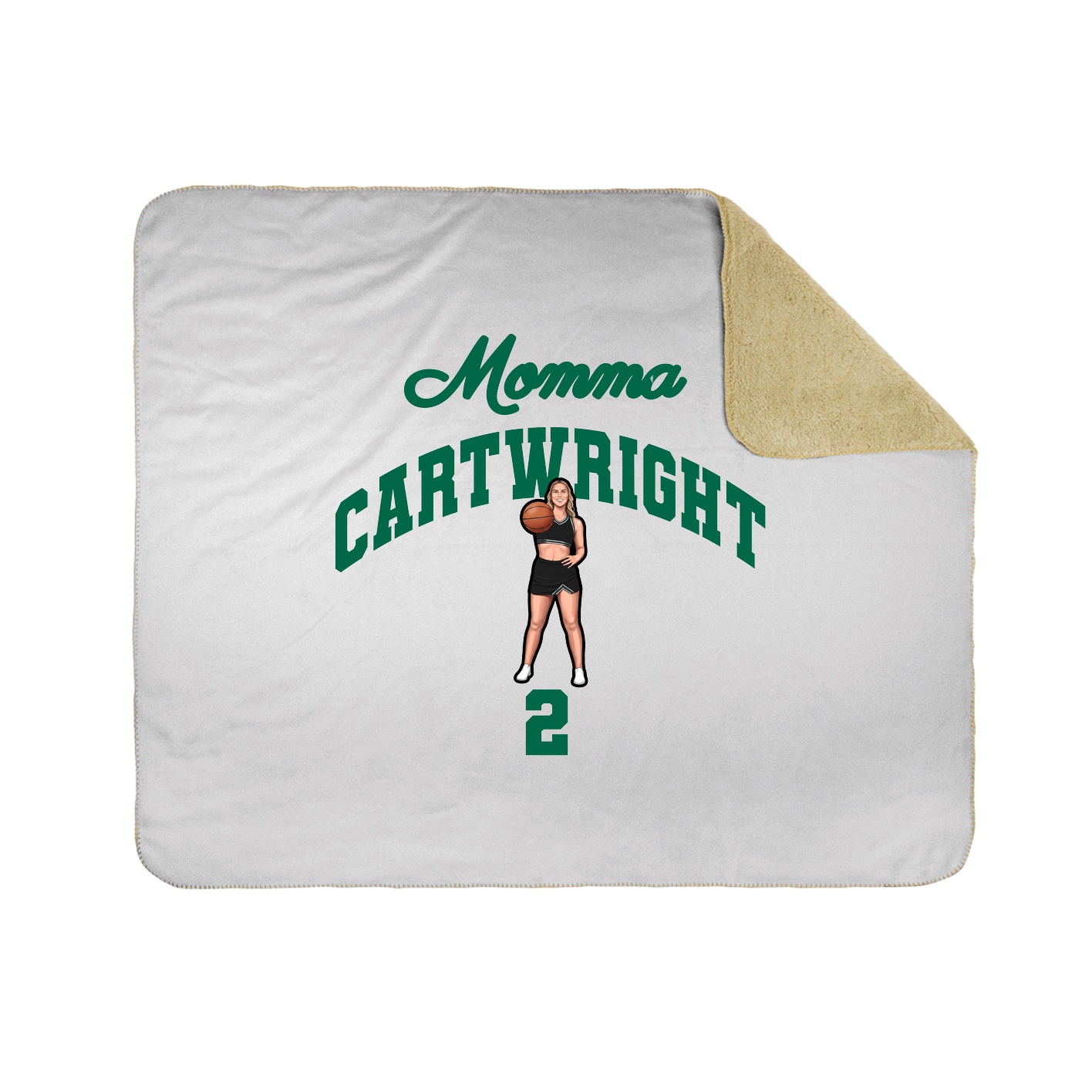 Throw Blanket — Mothers Day Arch in White