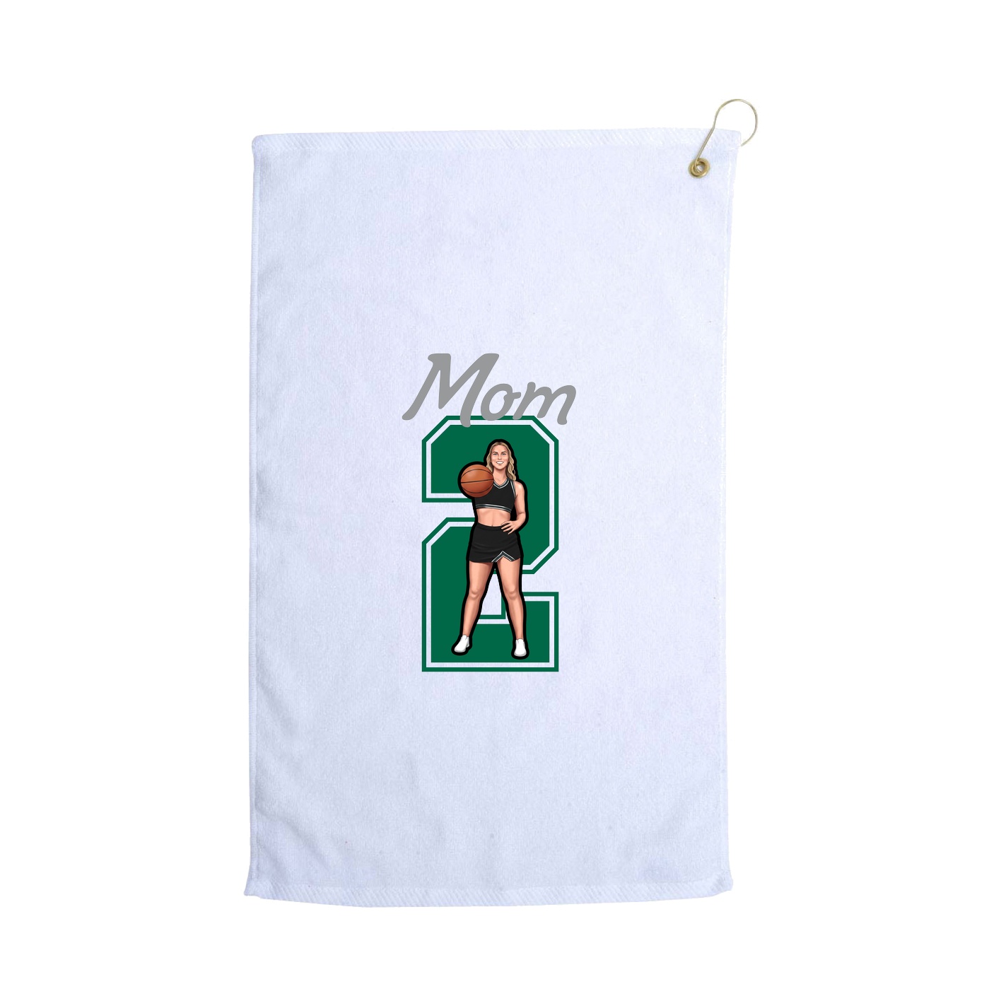 Golf Towel — Mothers Day Shirsey in White