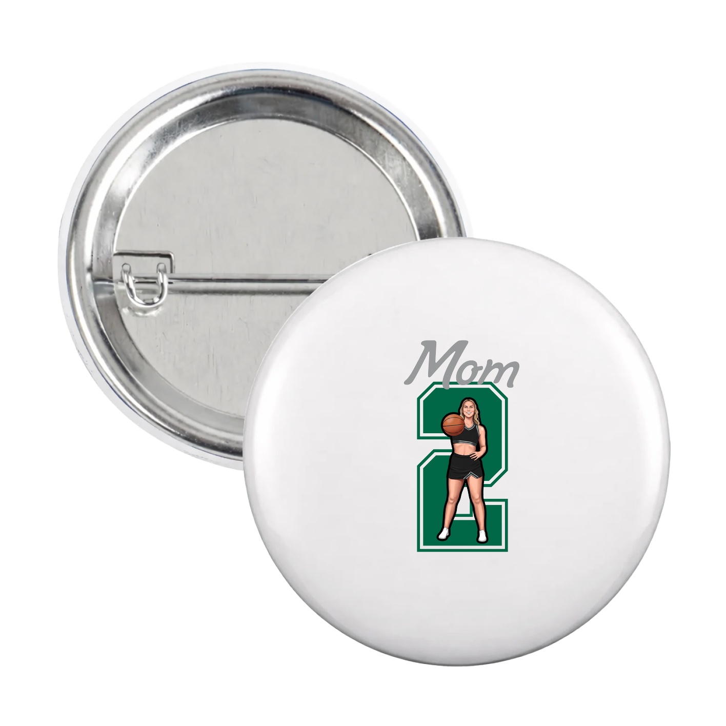 Game Day Button — Mothers Day Shirsey in White