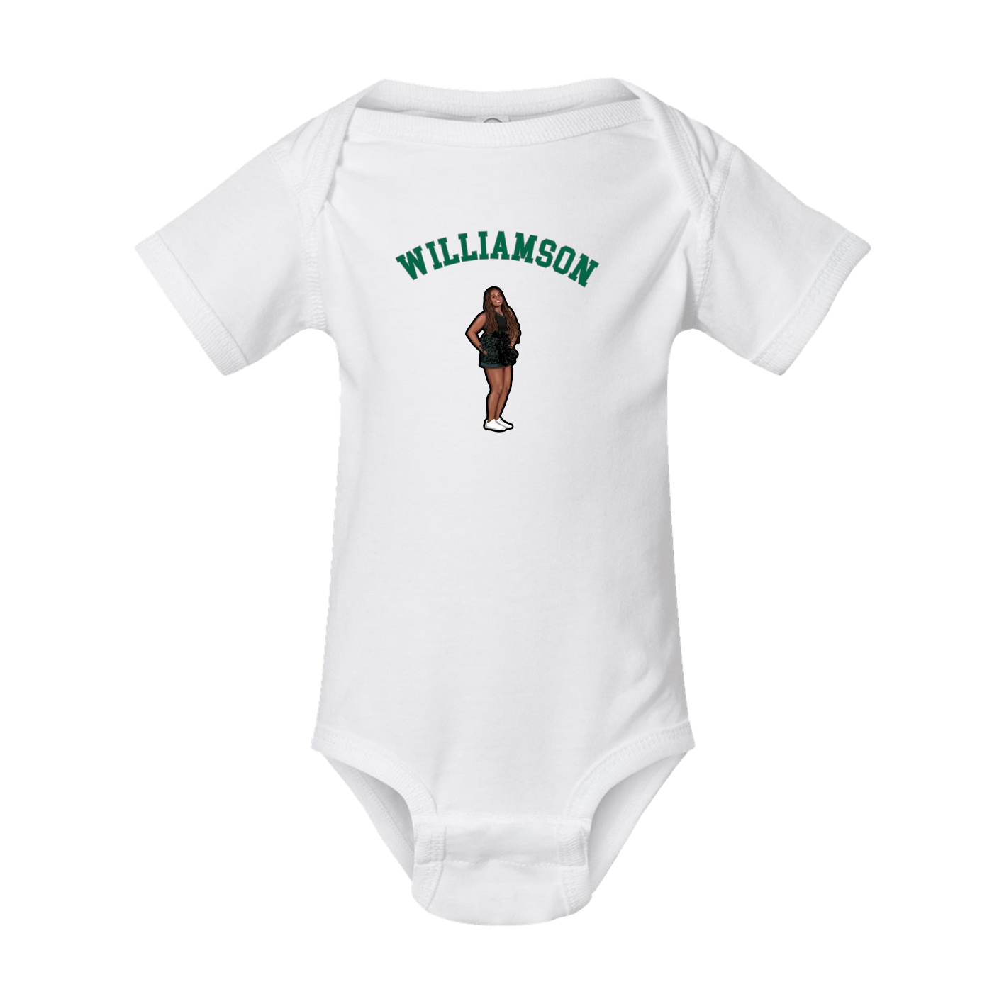 Baby Onesie — Shirsey Arch in White