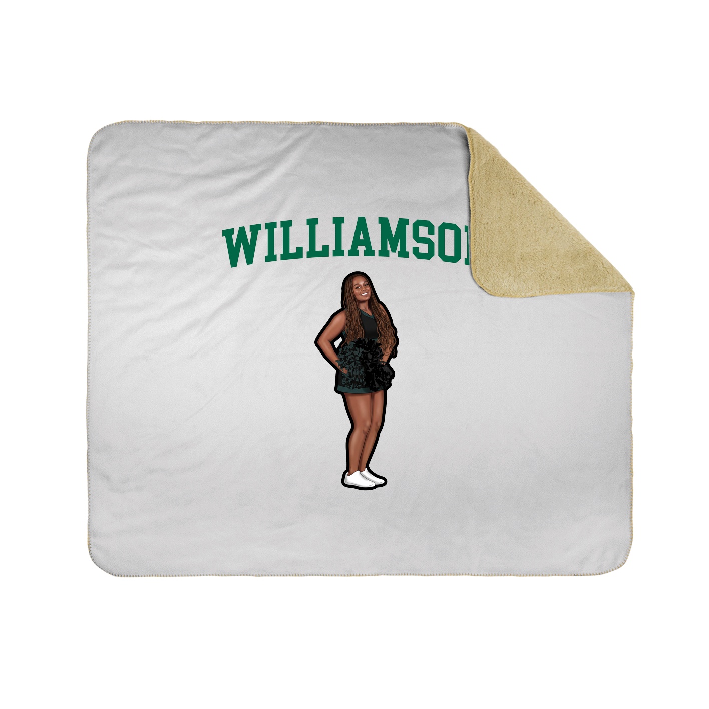 Throw Blanket — Shirsey in White