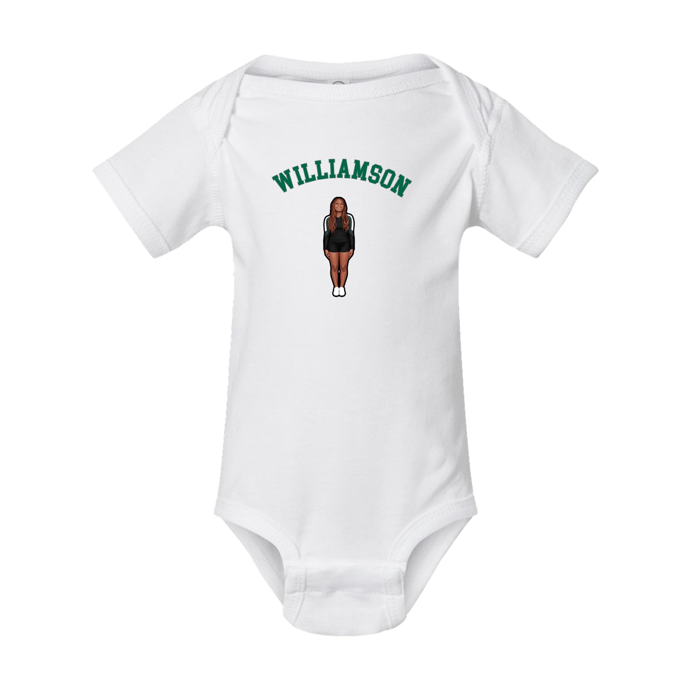 Baby Onesie — Shirsey Arch in White