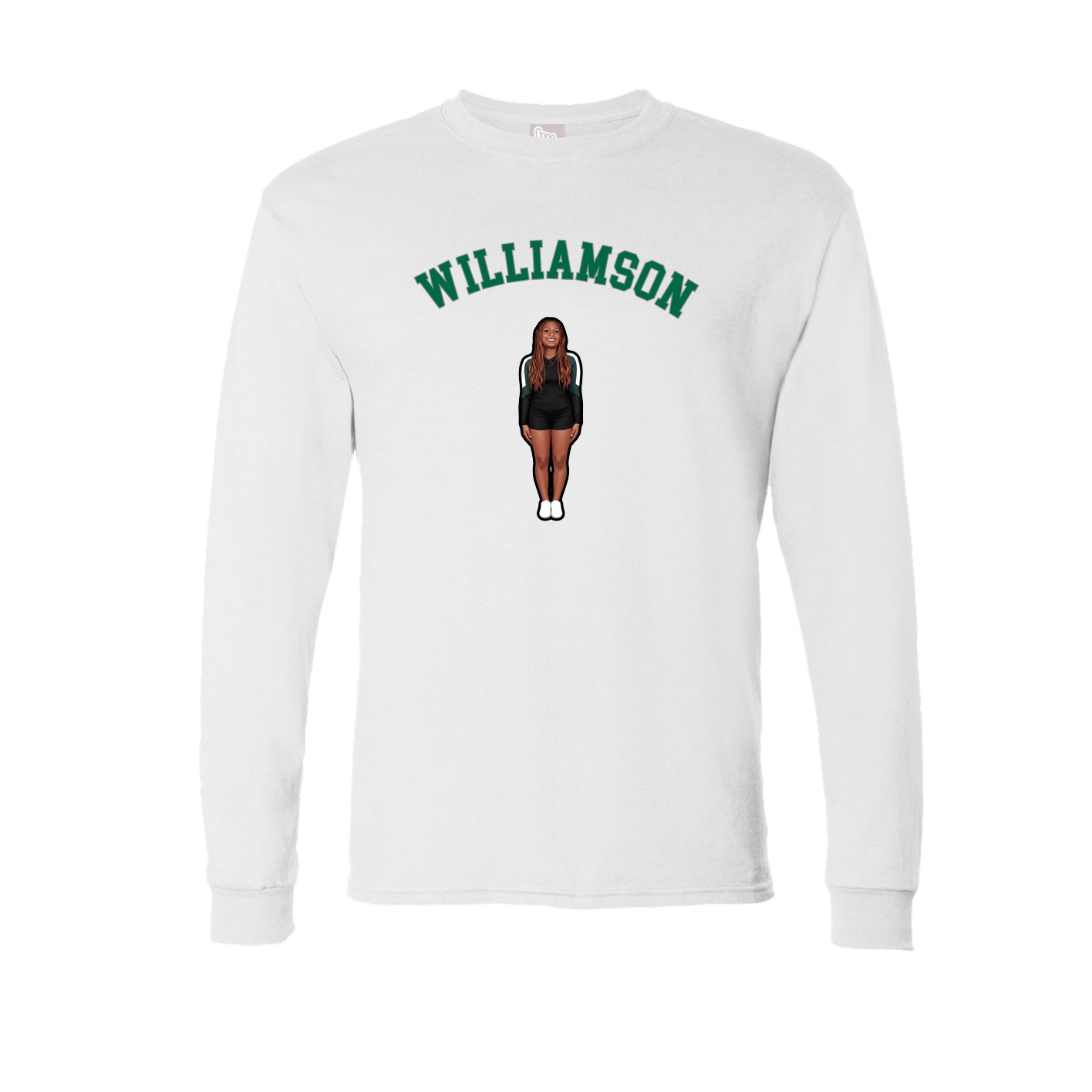 Long Sleeve Tee — Shirsey Arch in White