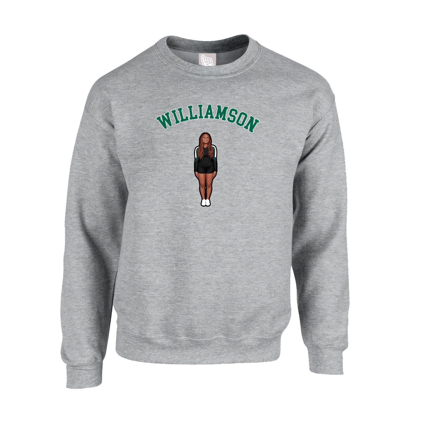 Fleece Crew — Shirsey Arch in Grey