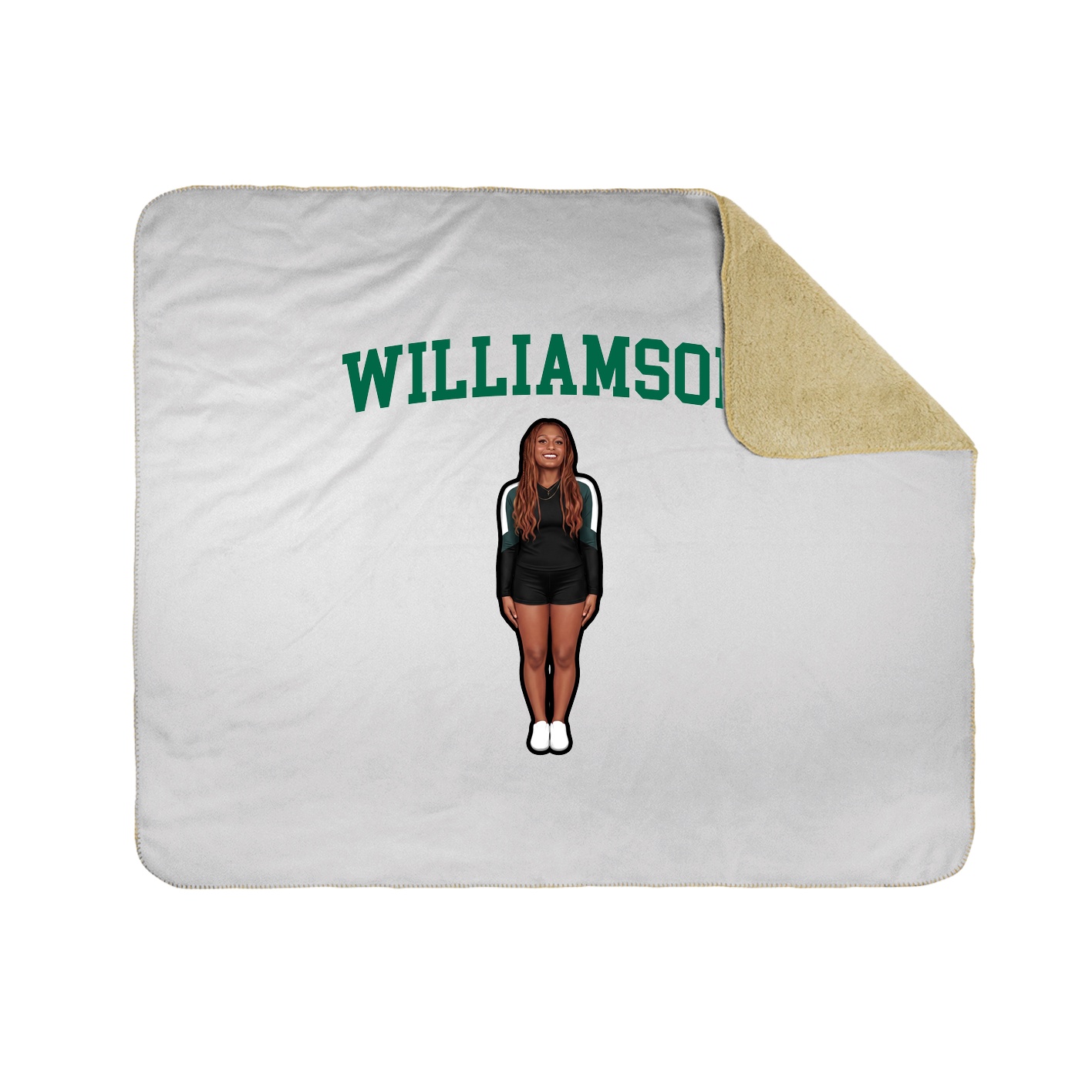 Throw Blanket — Shirsey in White