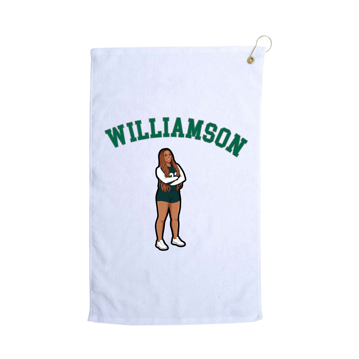 Golf Towel — Shirsey Arch in White