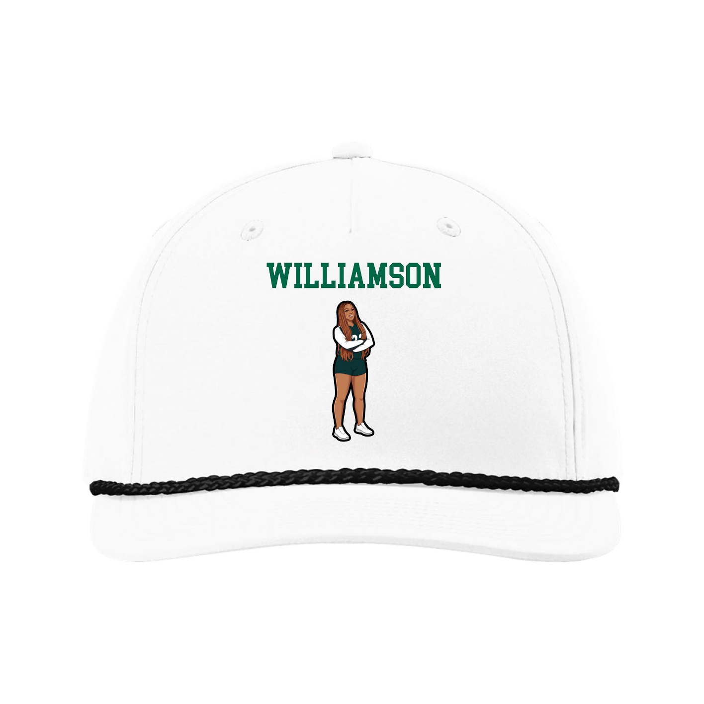 Five-Panel Classic Rope Cap — Shirsey in White