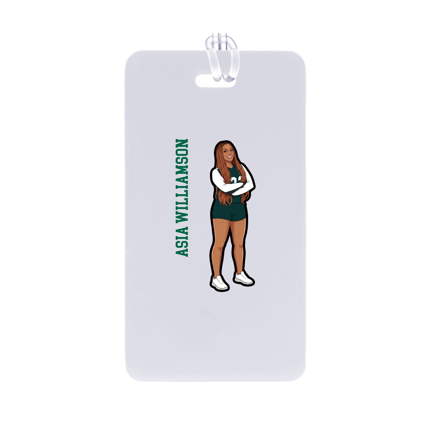 Bag Tag — Name Vertical in Classic