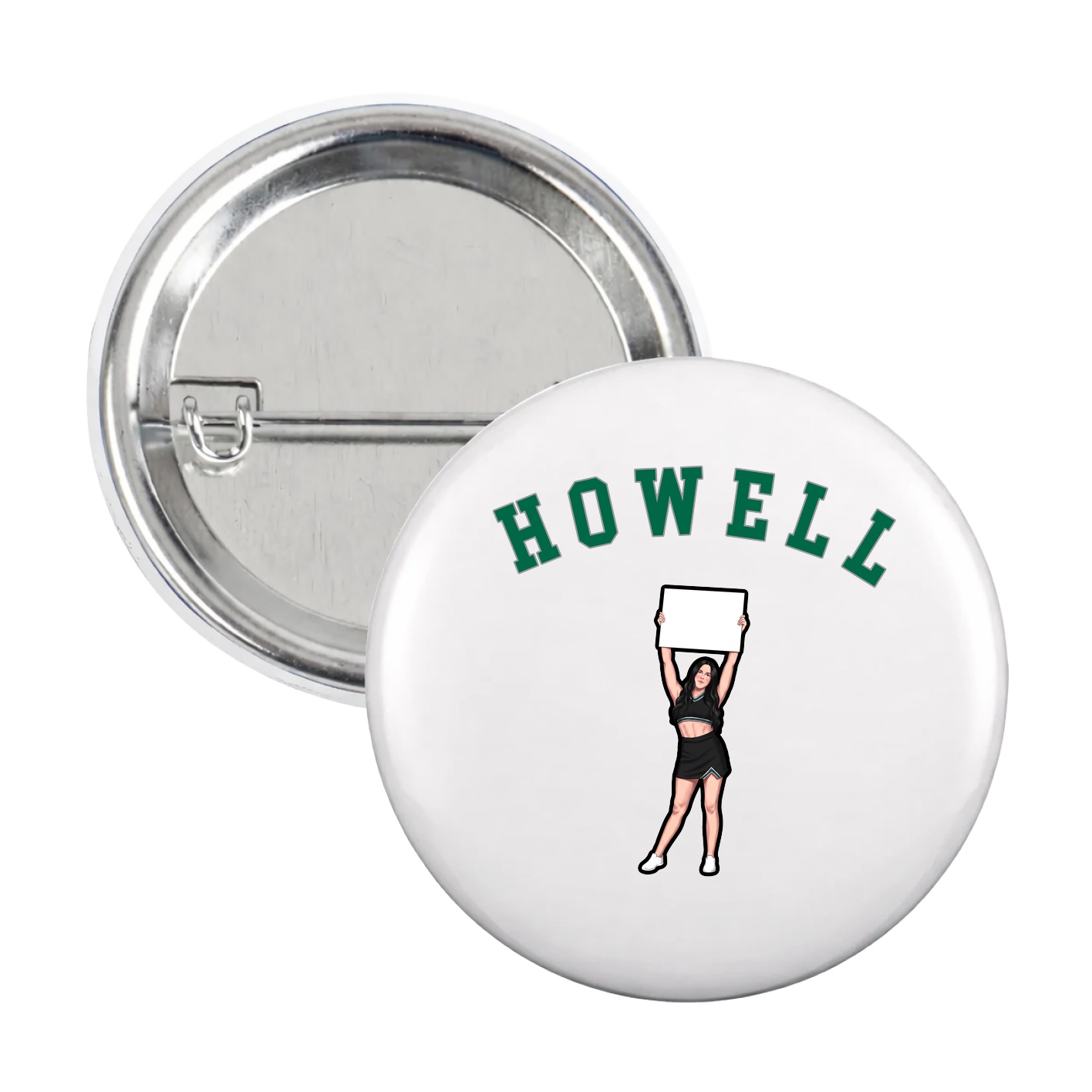 Game Day Button — Shirsey Arch in White