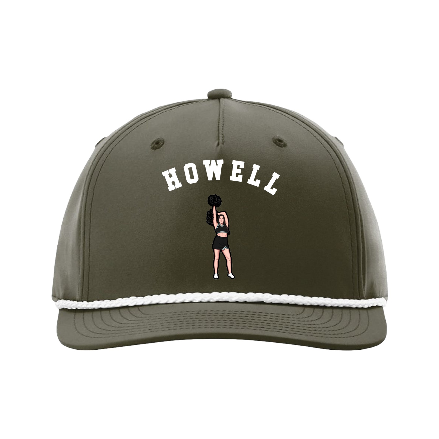 Five-Panel Classic Rope Cap — Shirsey Arch in Green