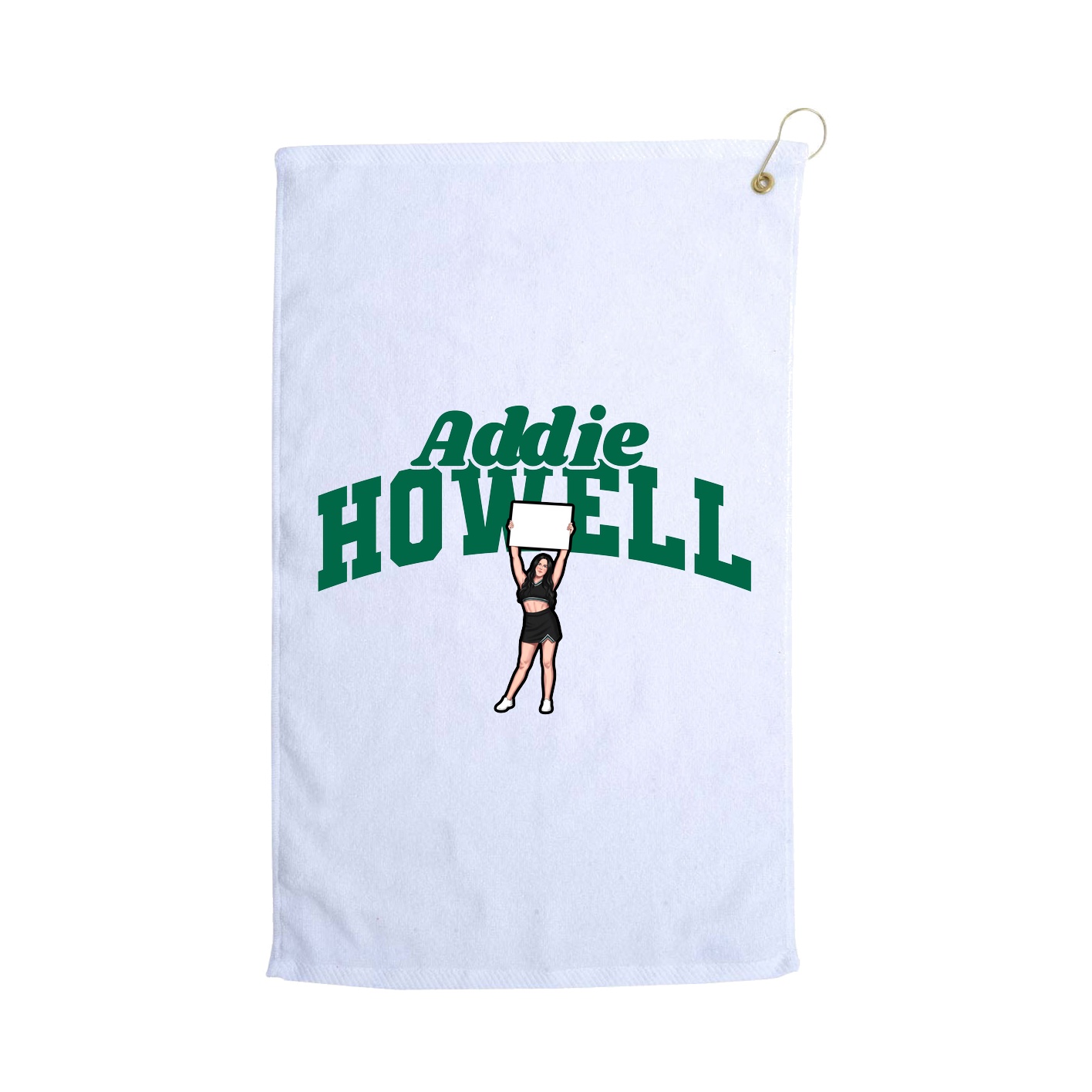 Golf Towel — Signature Arch in White