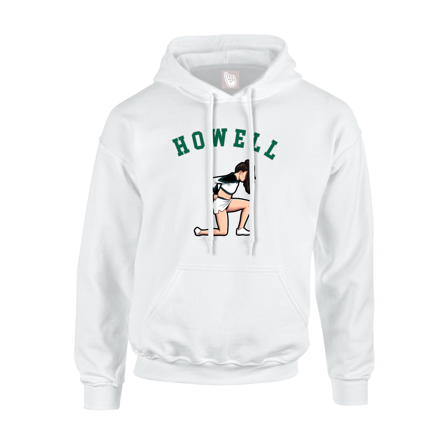 Youth Hoodie — Shirsey Arch in White