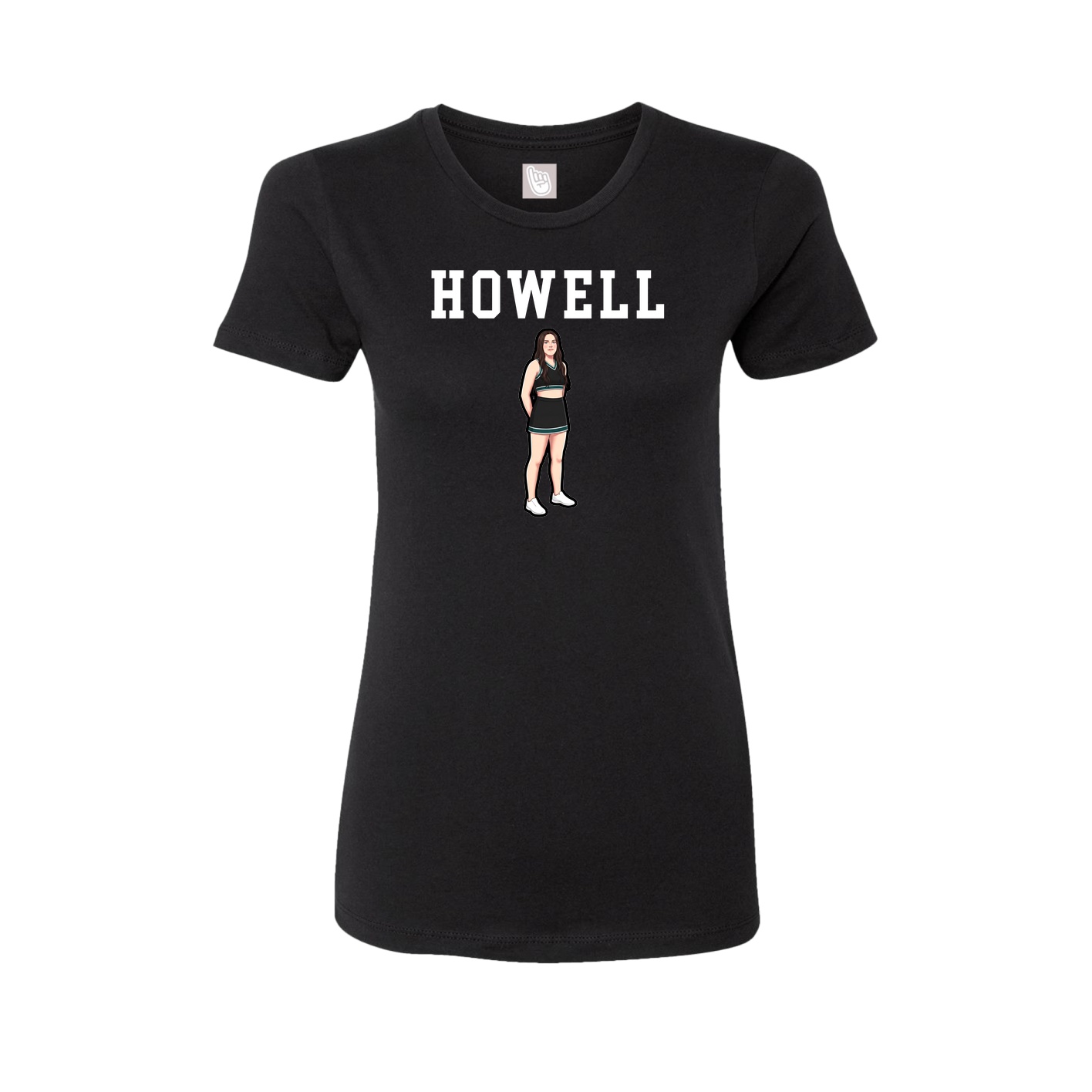 Fitted Women's Tee — Shirsey in Black