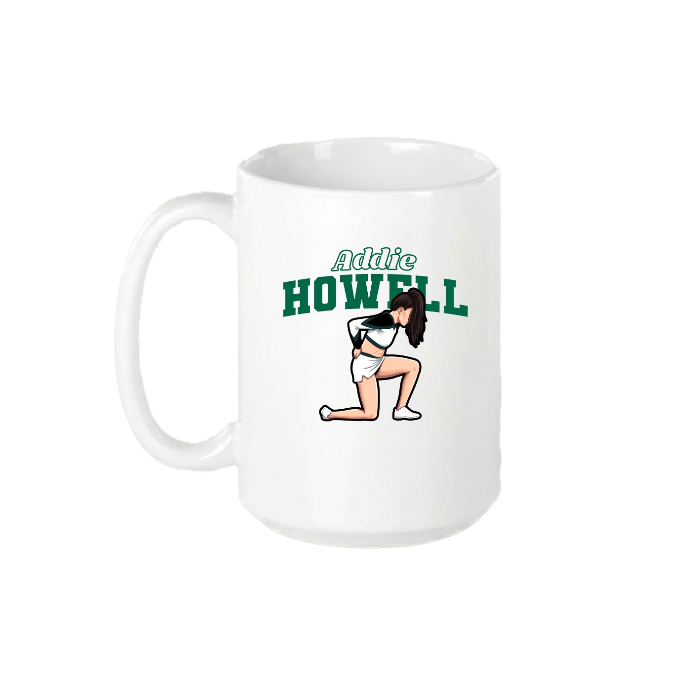 15oz Coffee Mug — Name Arch in White