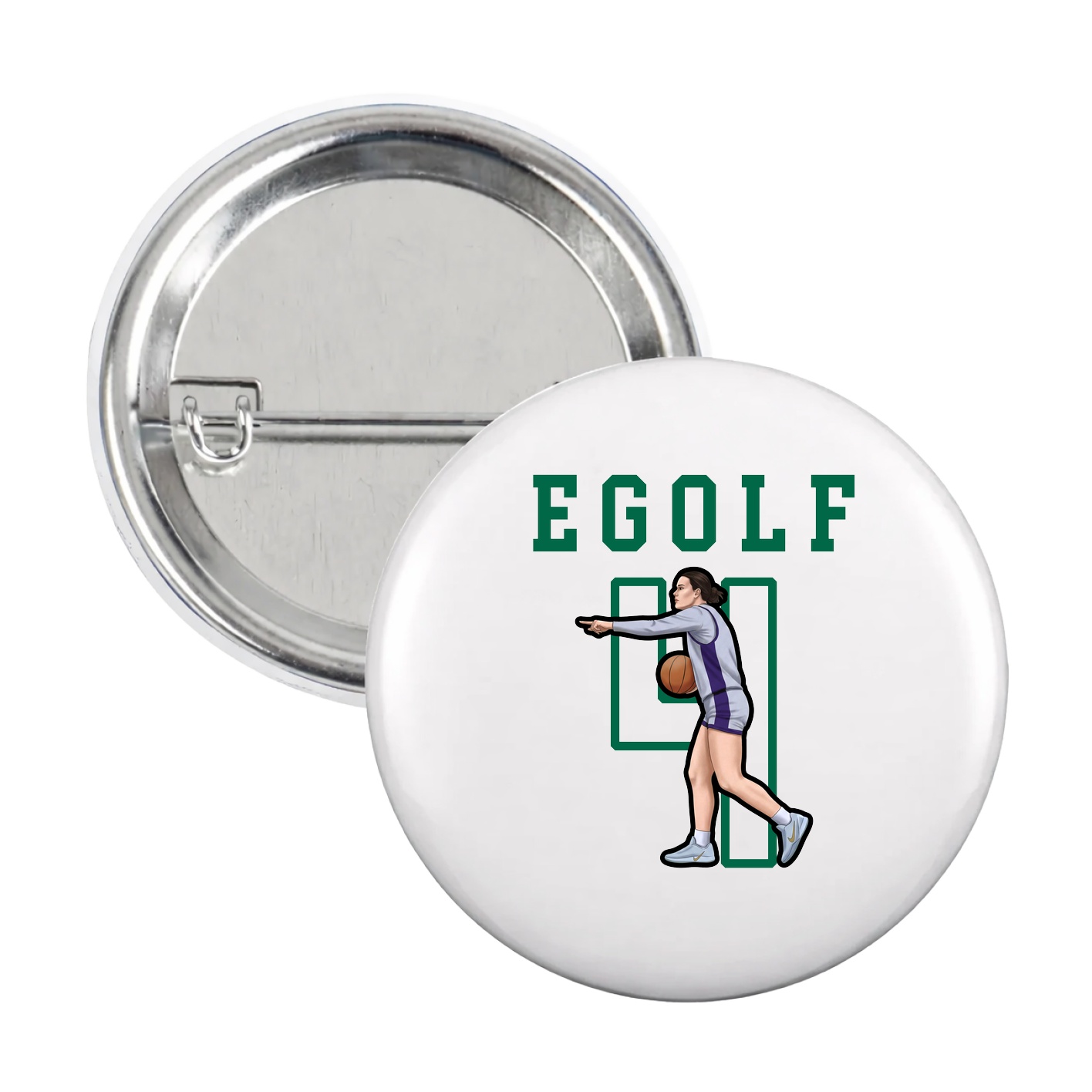Game Day Button — Shirsey in White