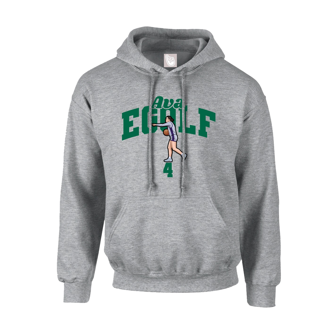 Hoodie — Signature Arch in Grey