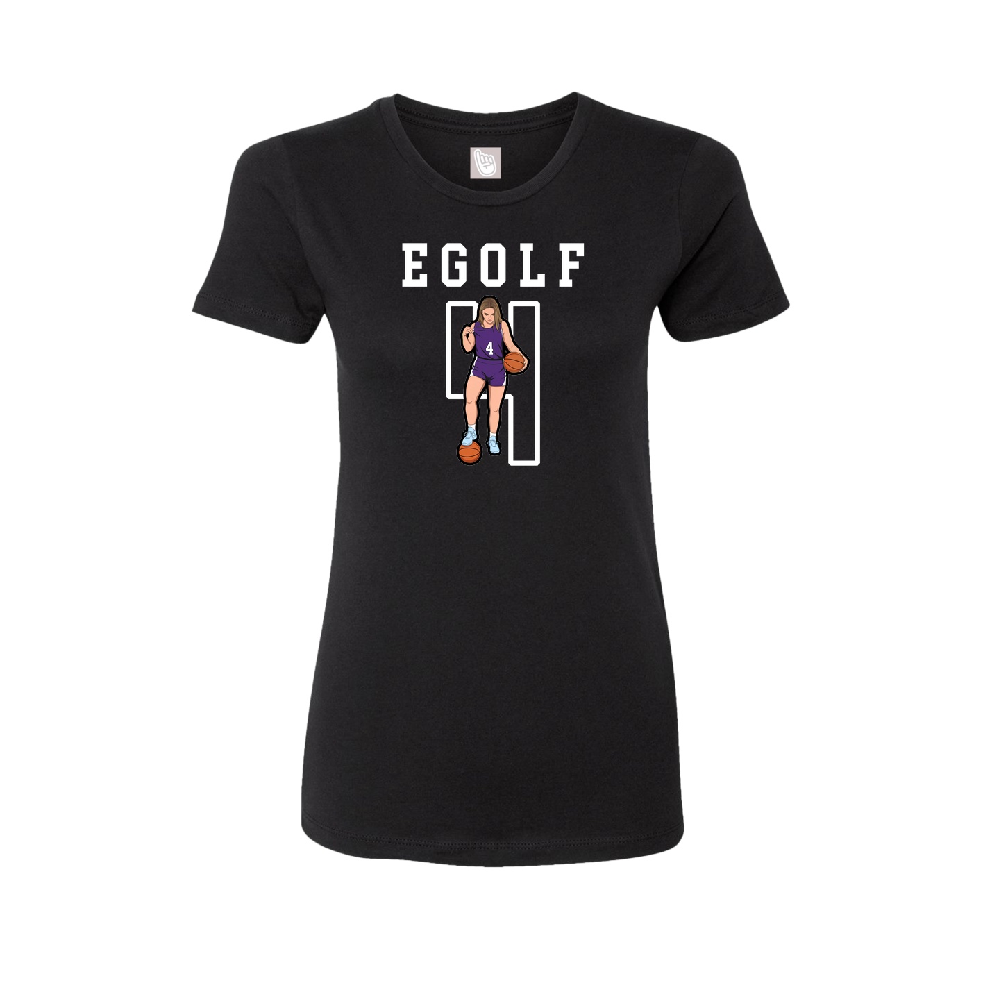 Fitted Women's Tee — Shirsey in Black