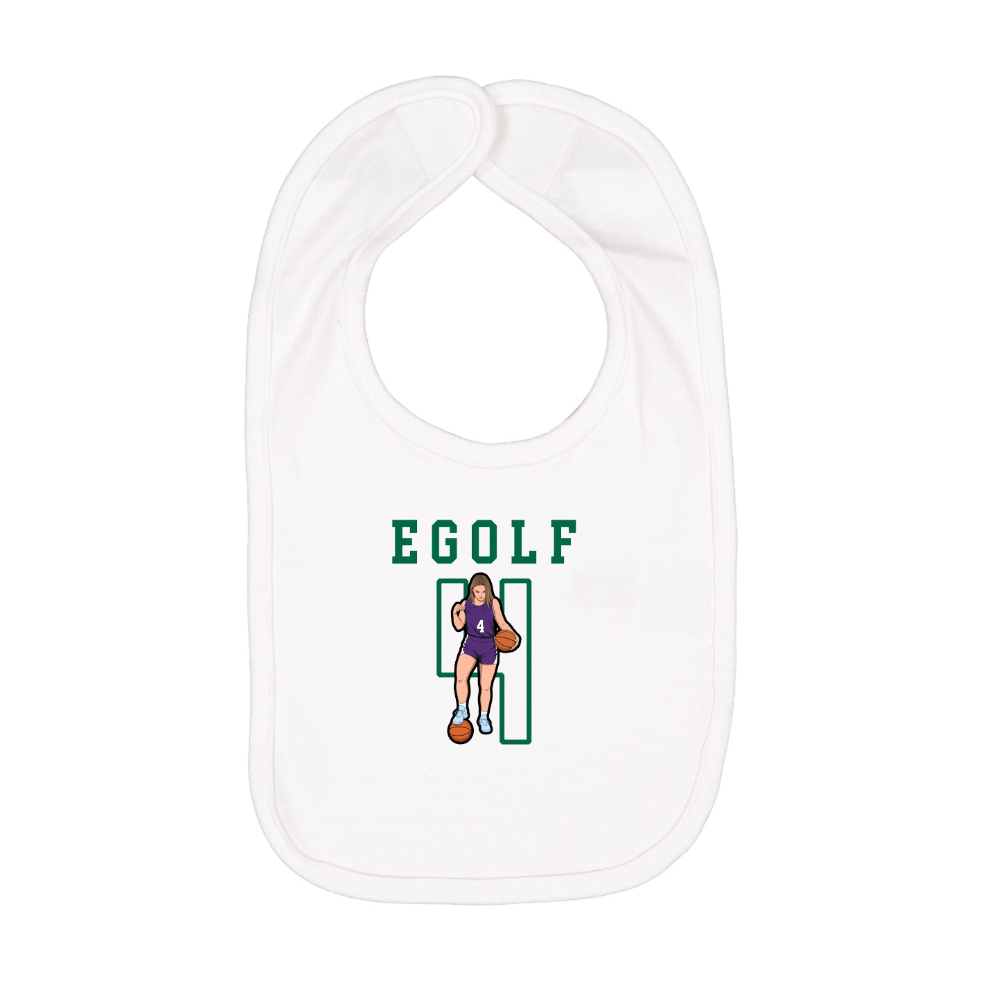 Infant Bib — Shirsey in White