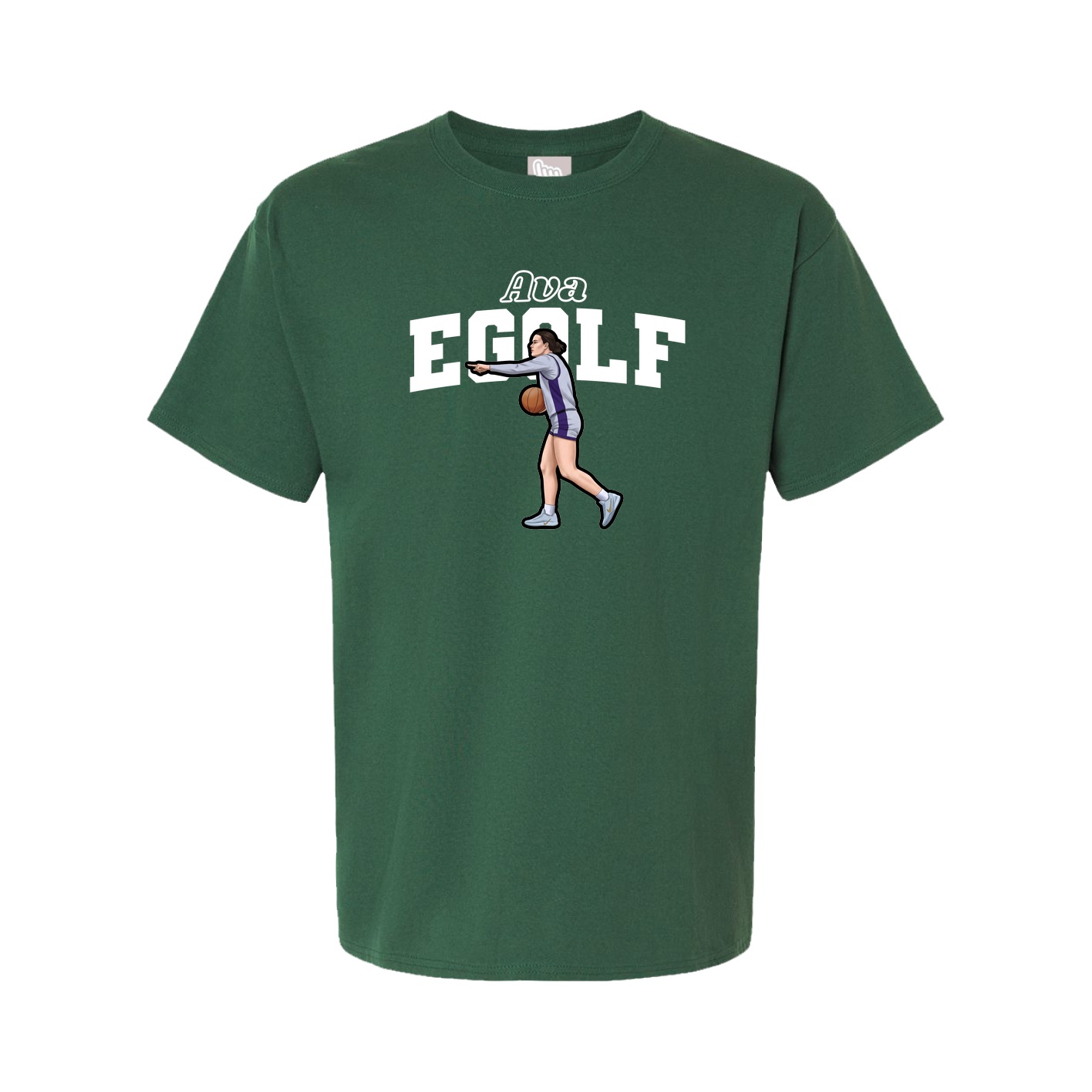 Youth Tee — Name Arch in Green
