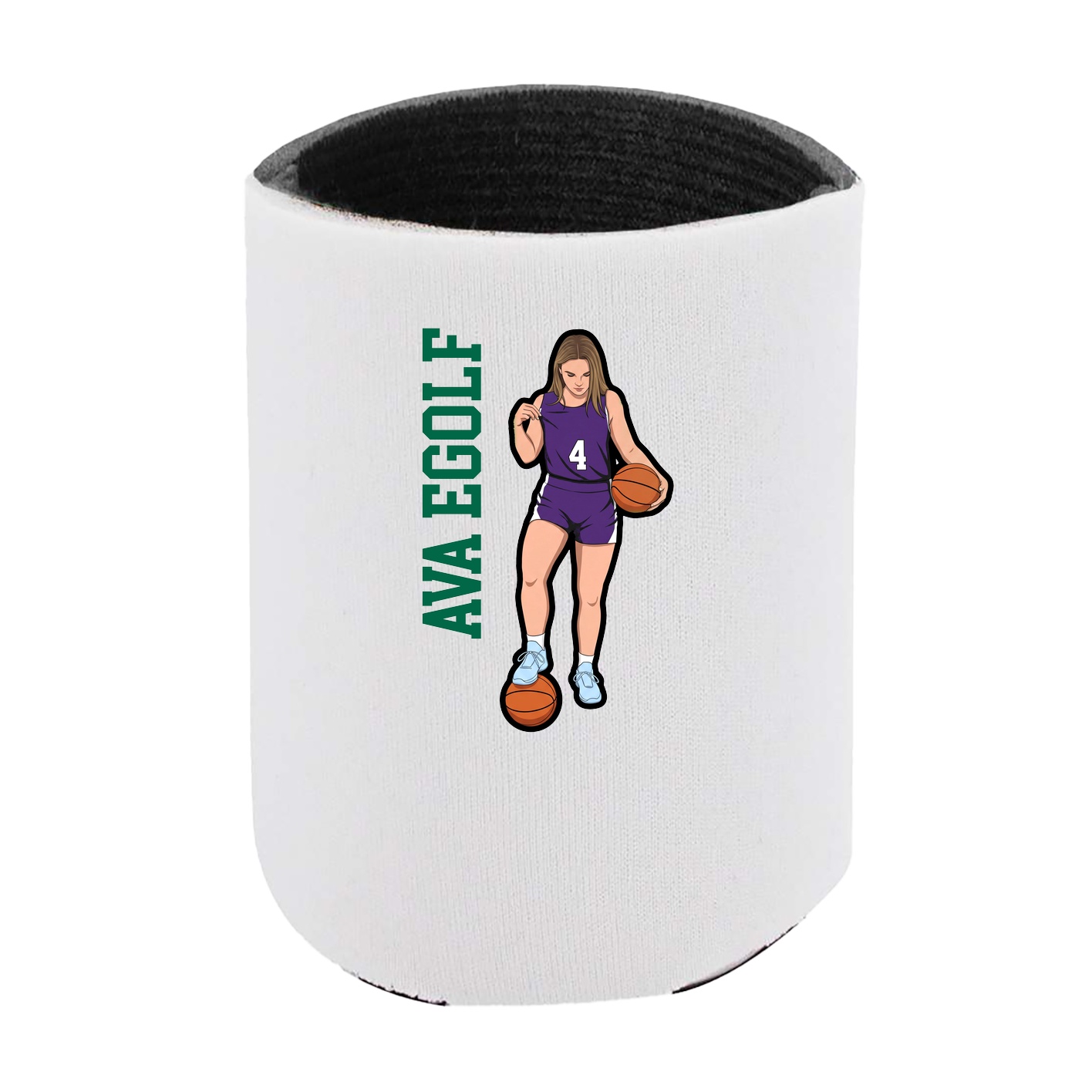 Can Holder — Name Vertical in White