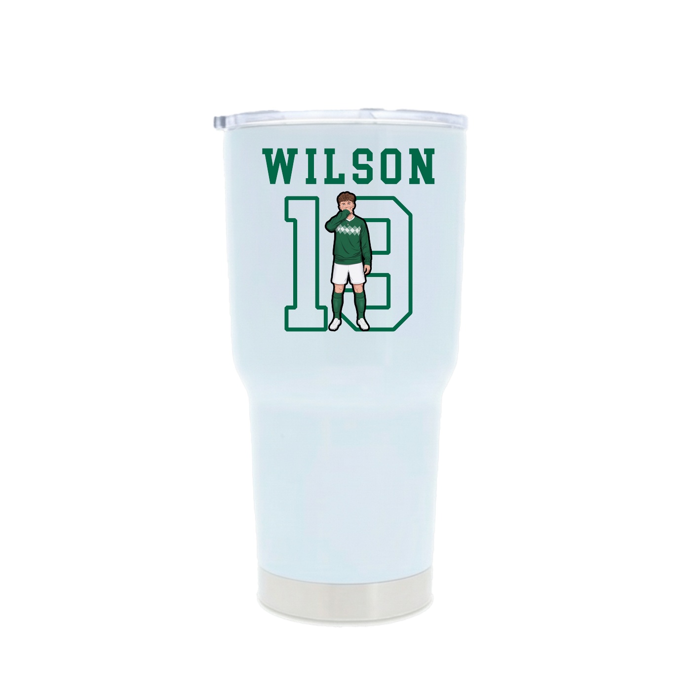 30oz Stainless Steel Tumbler — Shirsey in White