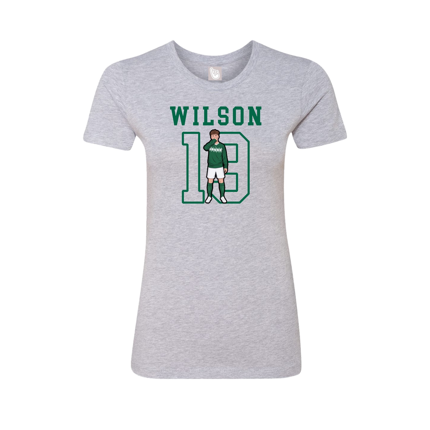 Fitted Women's Tee — Shirsey in Grey