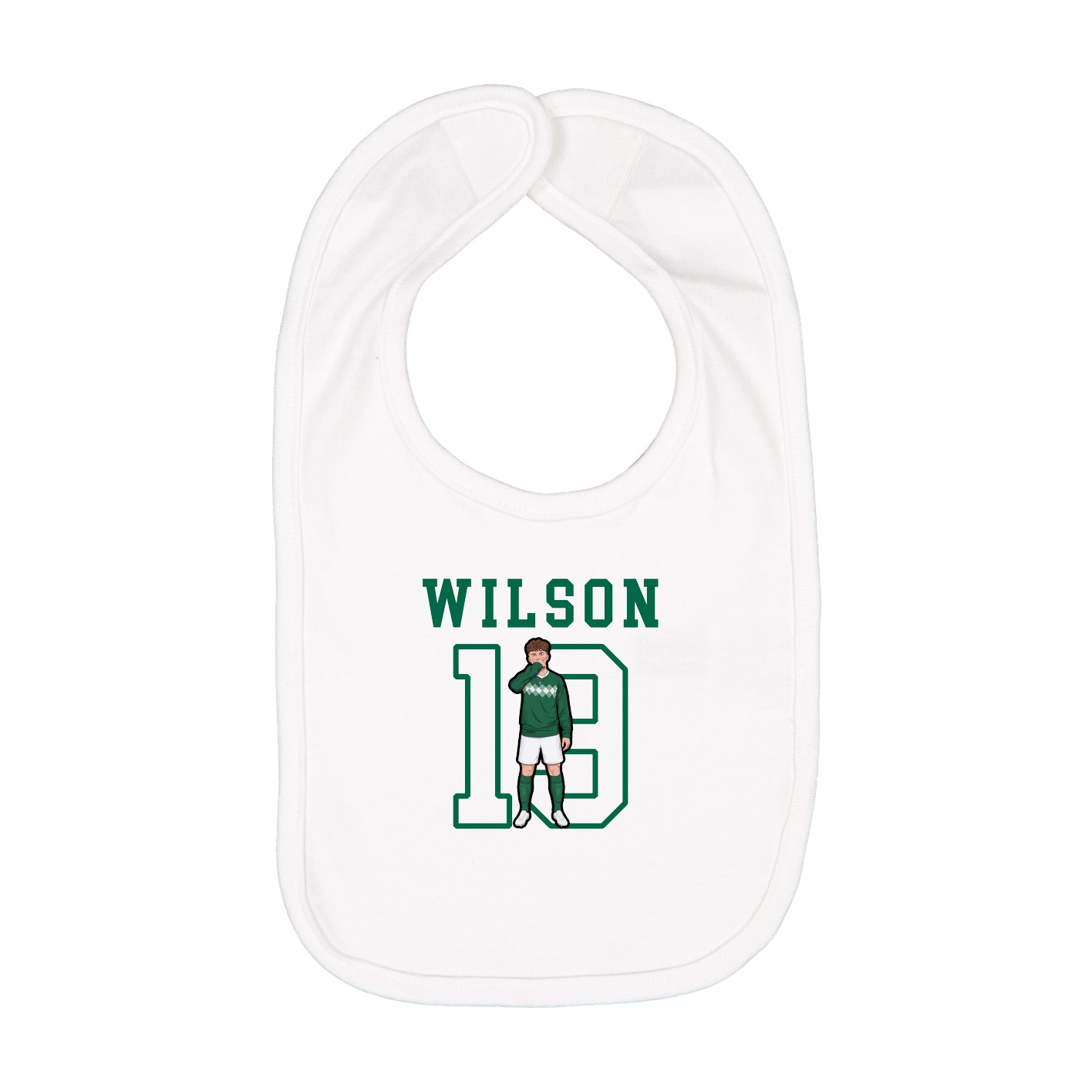 Infant Bib — Shirsey in White