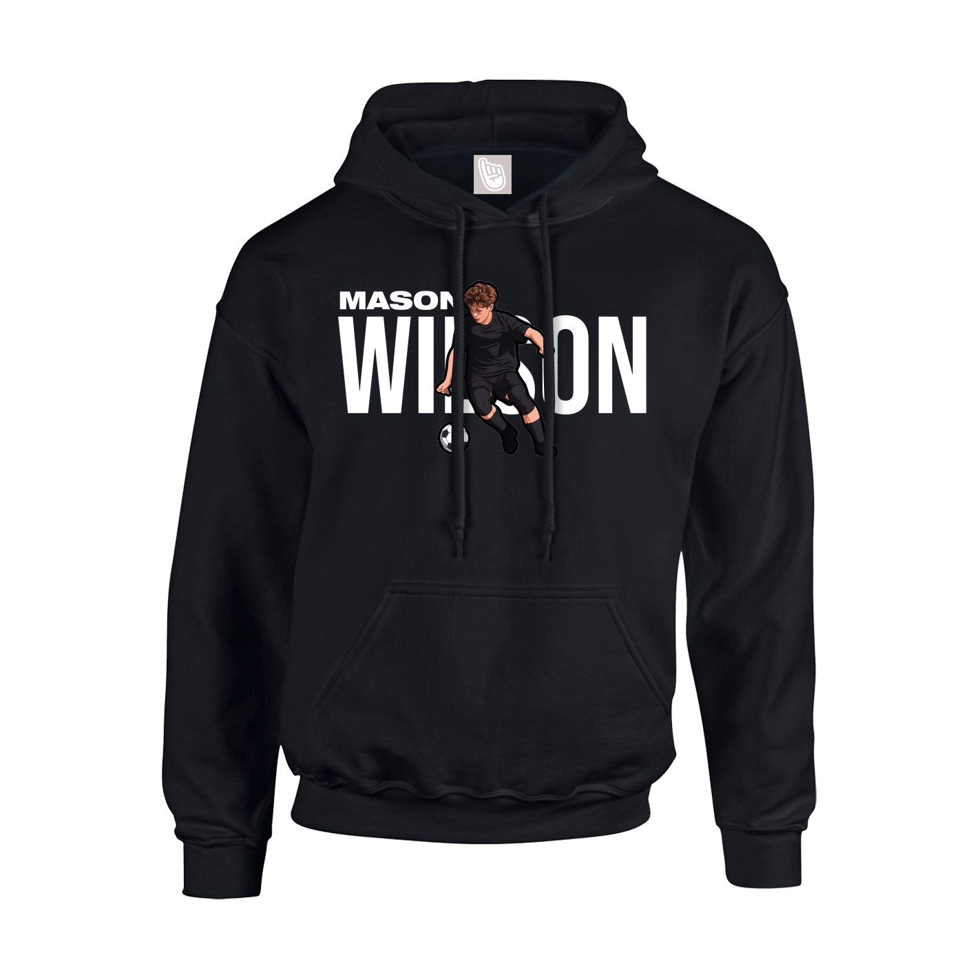 Youth Hoodie — Player Name in Black