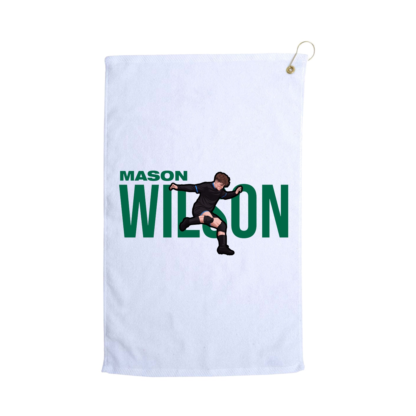 Golf Towel — Player Name in White