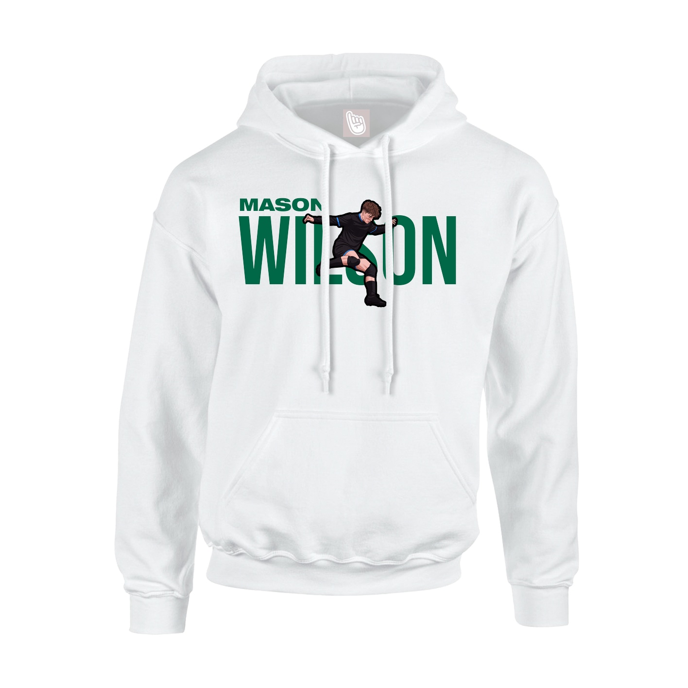 Hoodie — Player Name in White
