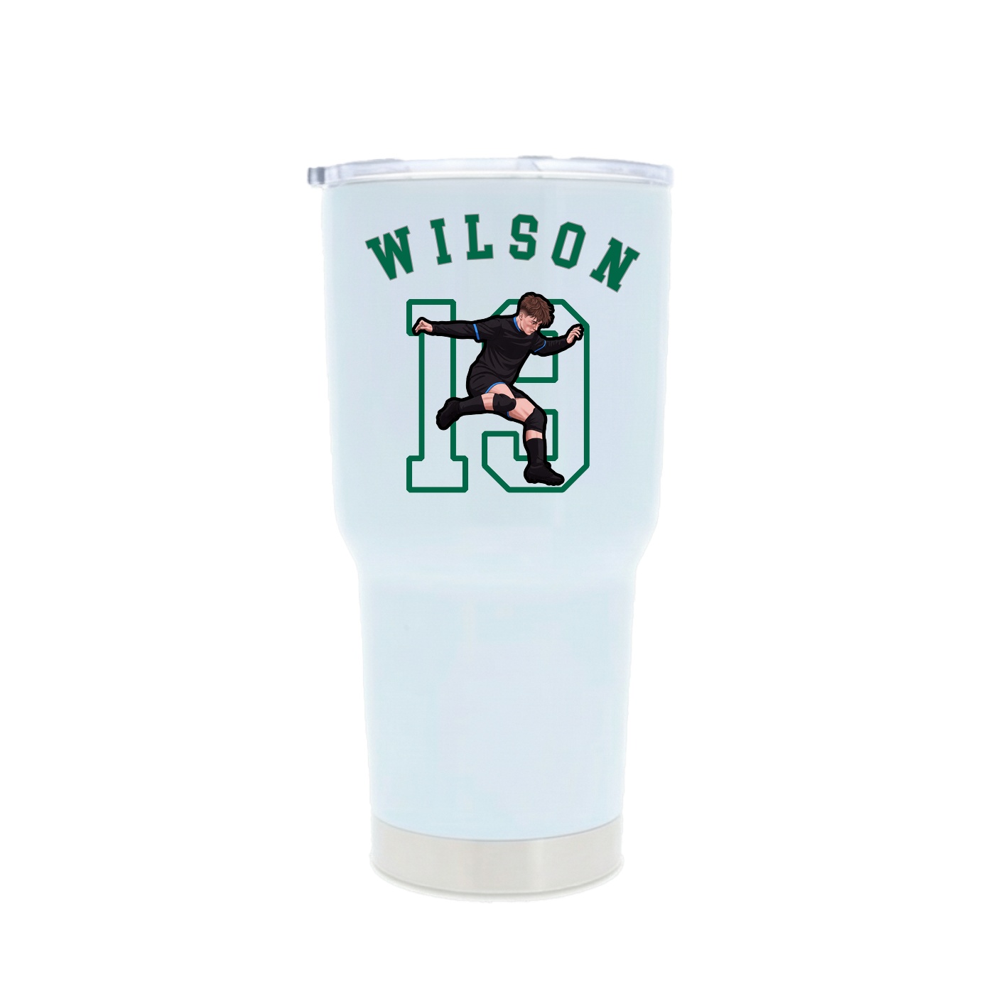 30oz Stainless Steel Tumbler — Shirsey Arch in White