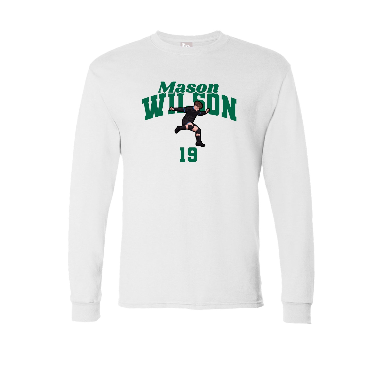 Long Sleeve Tee — Signature Arch in White