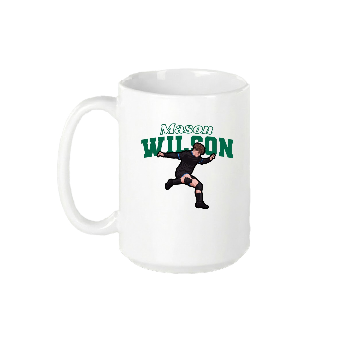 15oz Coffee Mug — Name Arch in White