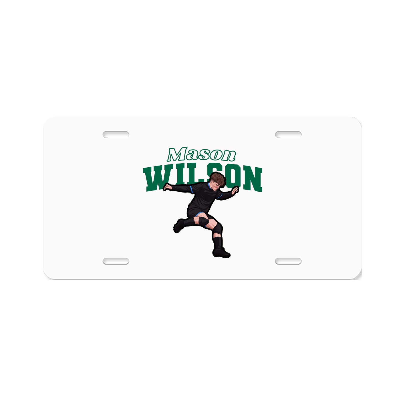 License Plate — Name Arch in Classic