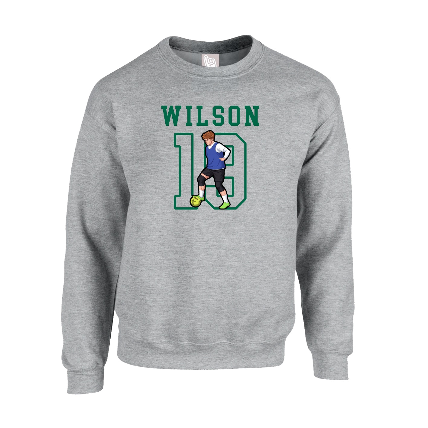 Fleece Crew — Shirsey in Grey