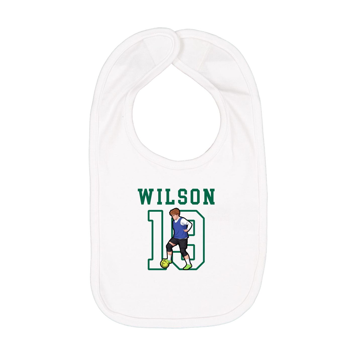 Infant Bib — Shirsey in White