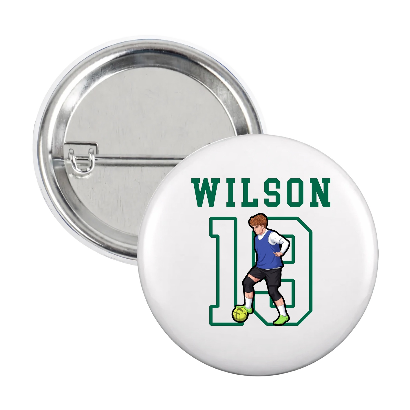 Game Day Button — Shirsey in White