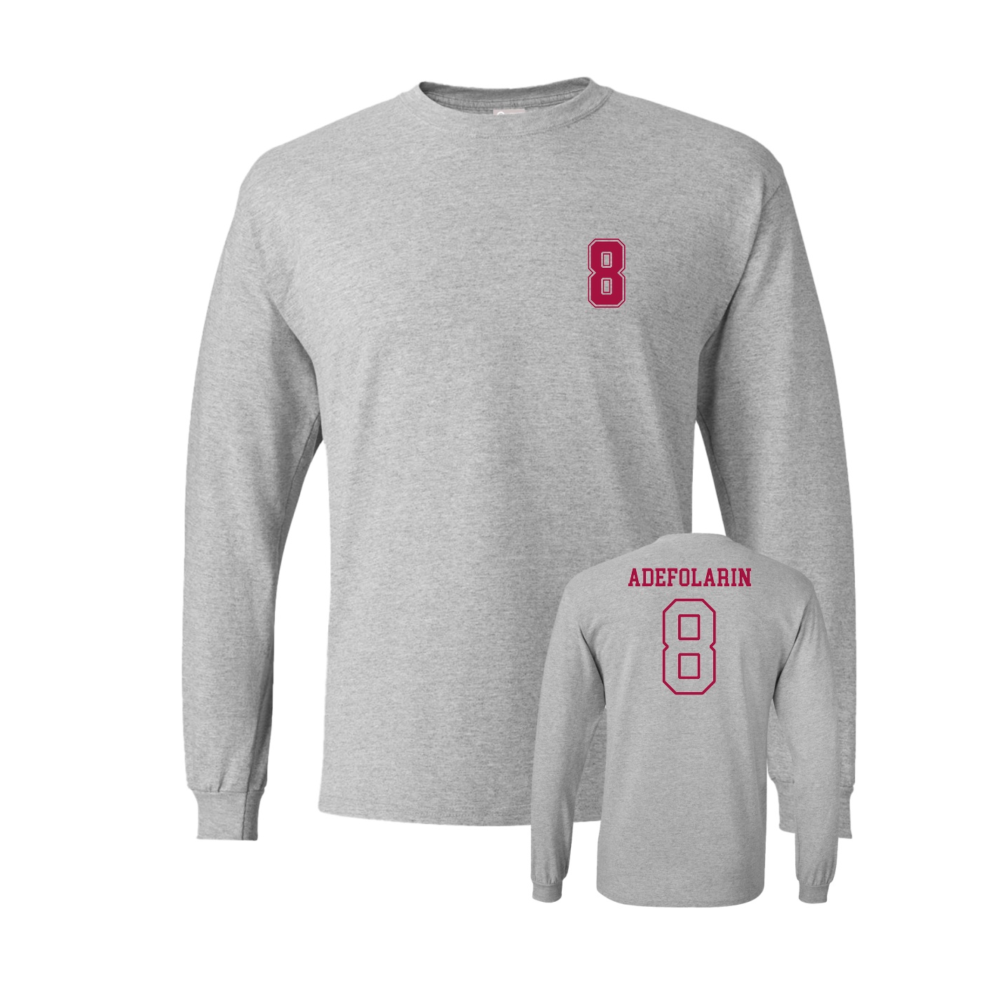 Long Sleeve Tee — Chest Back in Grey