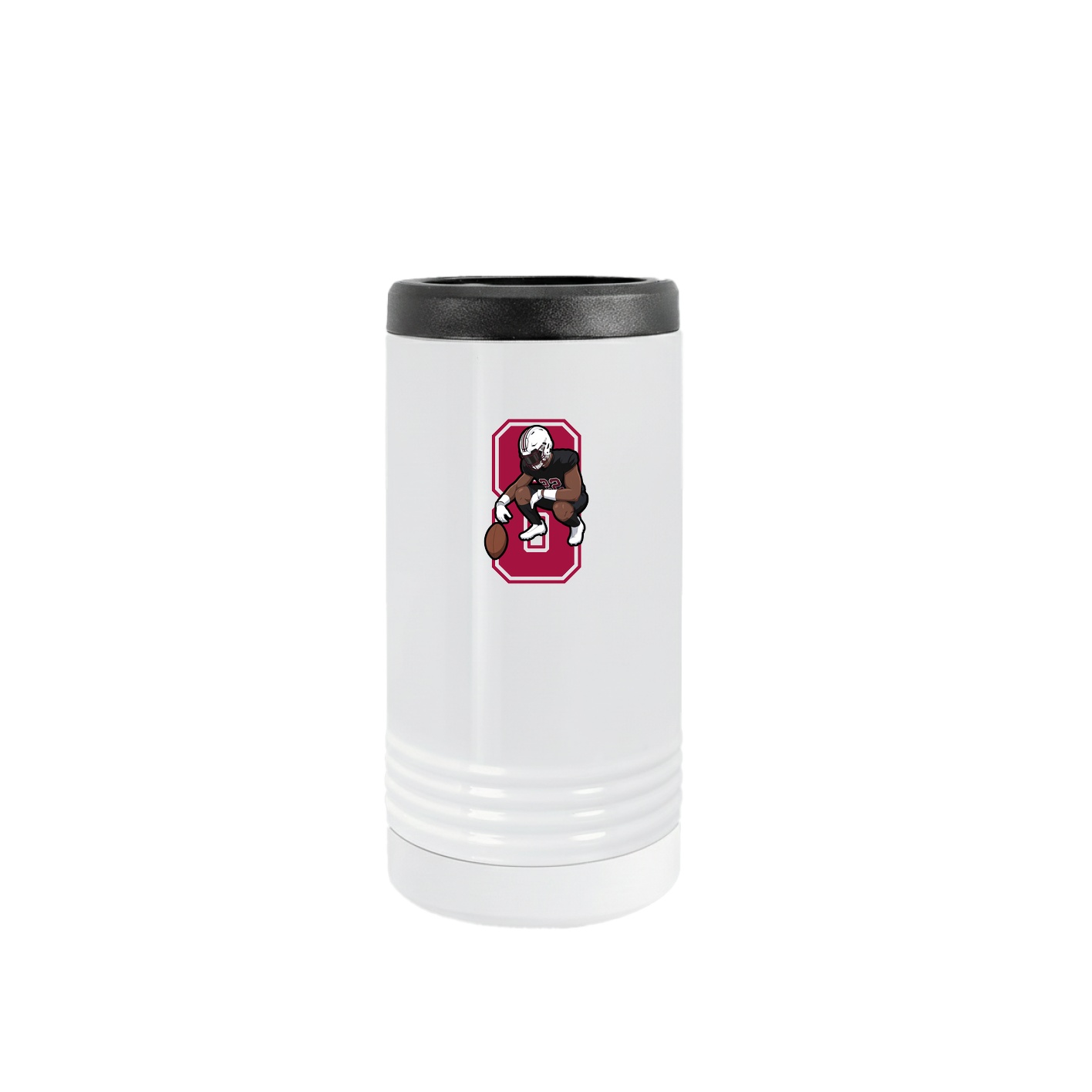 Slim Beverage Holder — Number in White