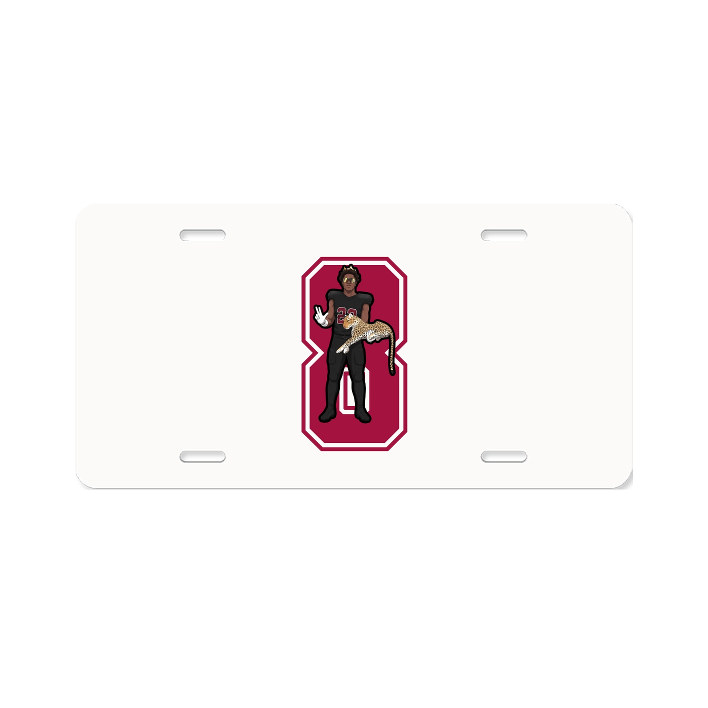 License Plate — Number in Classic